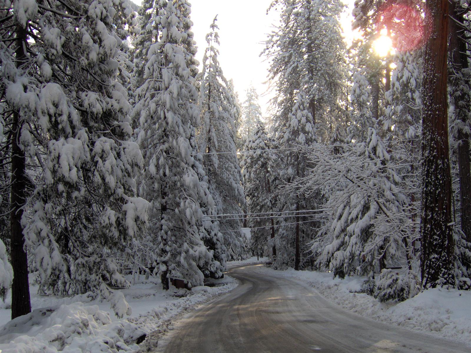 1600x1200 Serene Twain Harte Winter Wallpaper .