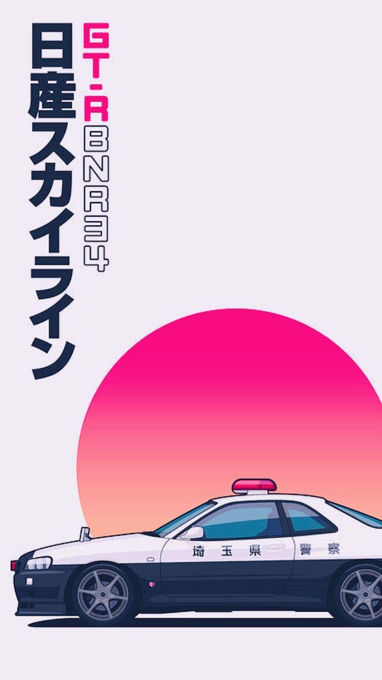 750x1334 Automotive artwork, Art cars, Jdm