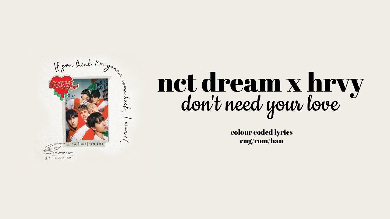 1280x720 NCT DREAM X HRVY't Need Your Love .