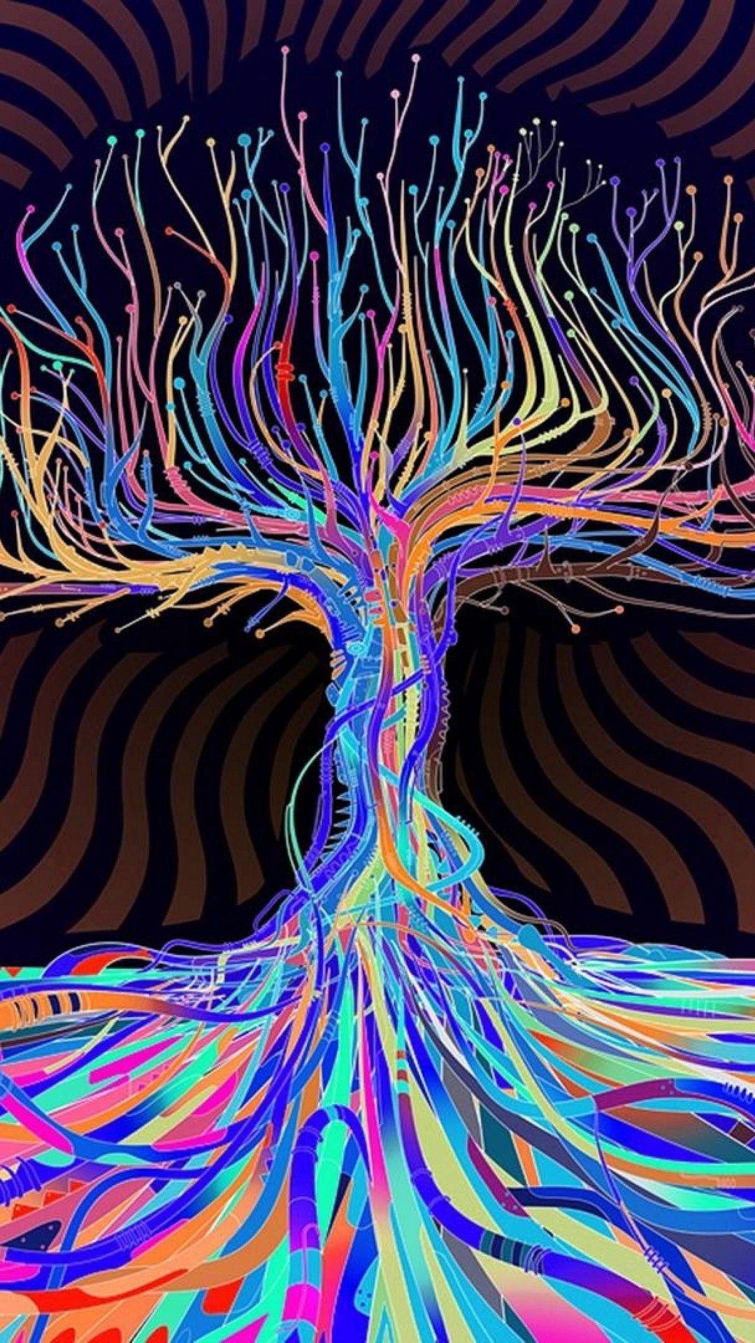 1080x1920 Dark Colorful iPhone Wallpaper Design .