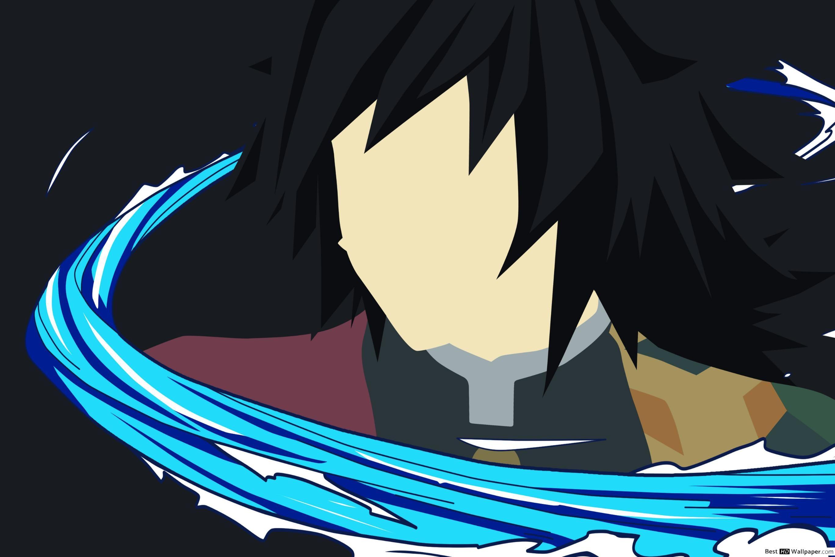 2736x1824 Giyu Tomioka minimalist HD wallpaper .