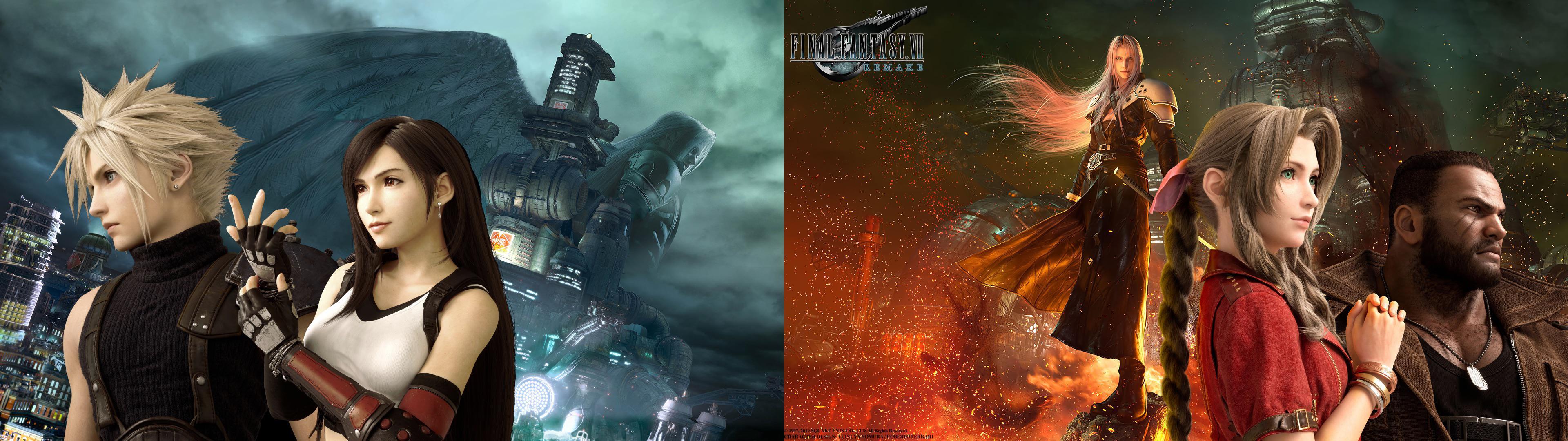 3840x1080 Dual Monitor Wallpaper Ff7 HD Wallpaper