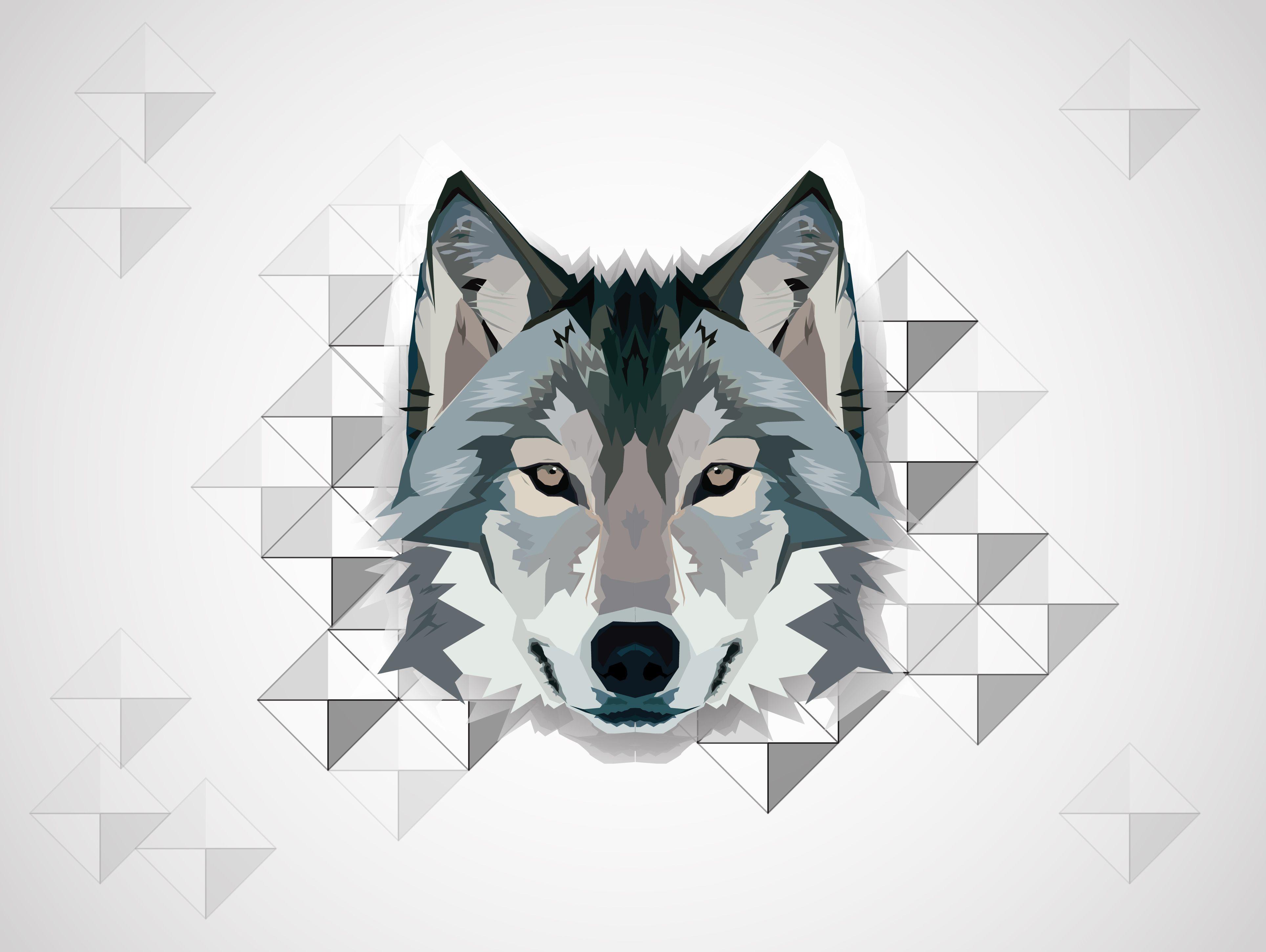 3857x2901 Wolf Art