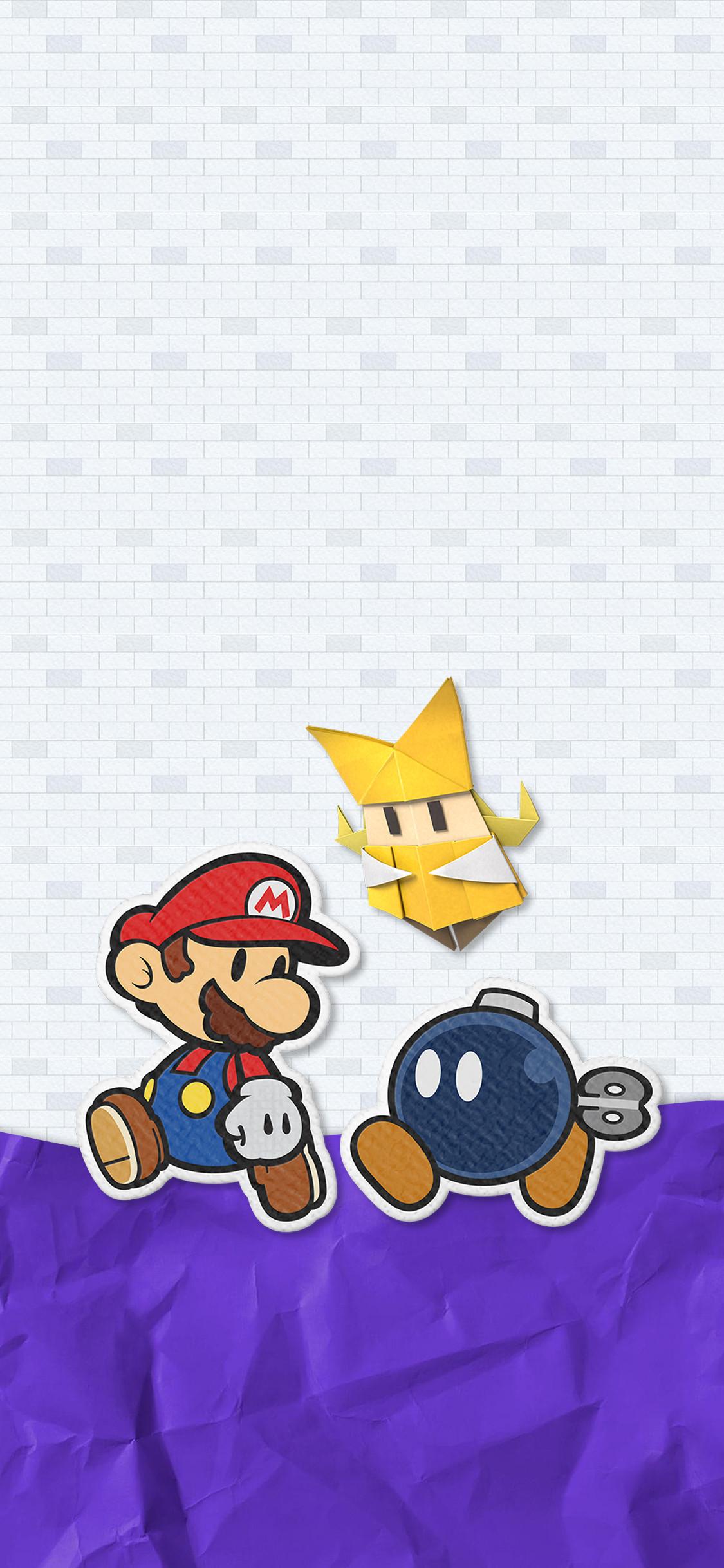 1125x2436 Paper Mario the Origami King Team .