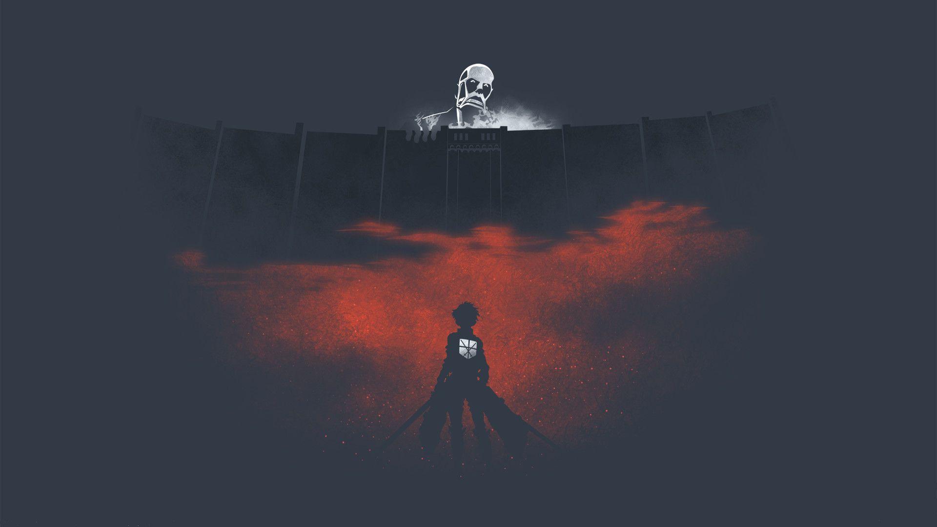 1920x1080 Attack on Titan Logo Wallpaper. Cute desktop wallpaper, Cool anime wallpaper, Anime wallpaper