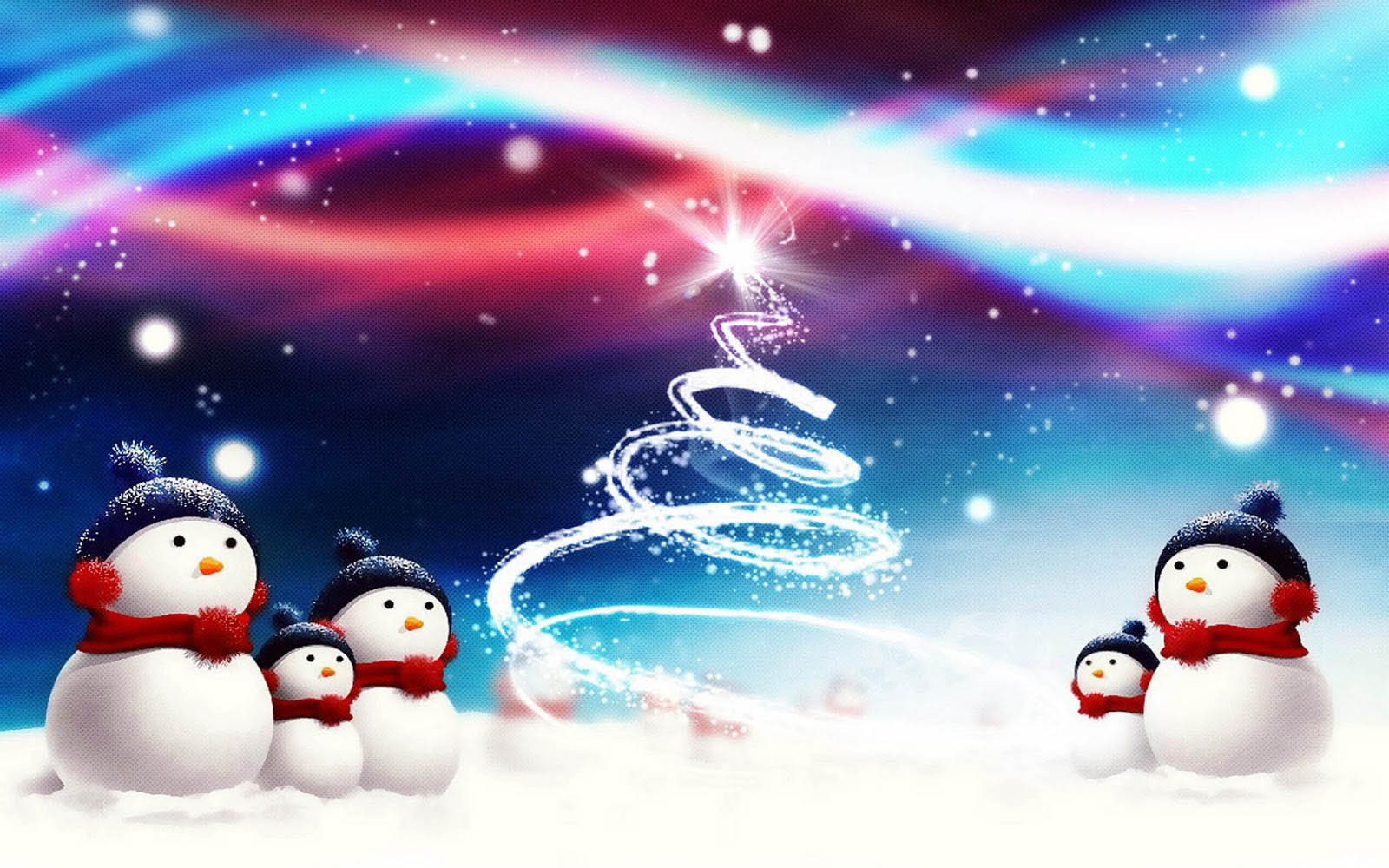 1600x1000 Merry Christmas Snowman Wallpaper .