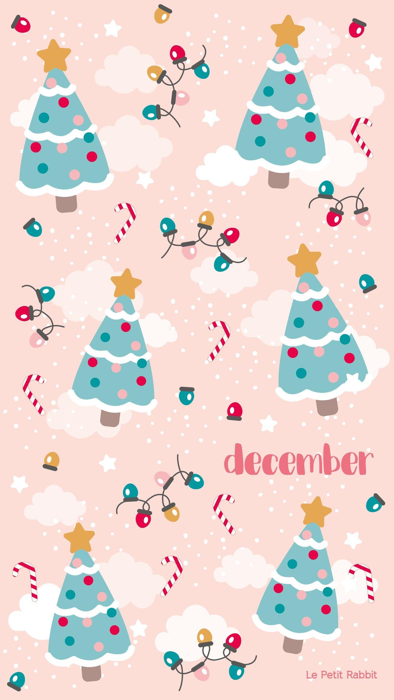 1334x2367 Cute Christmas Phone Wallpaper .