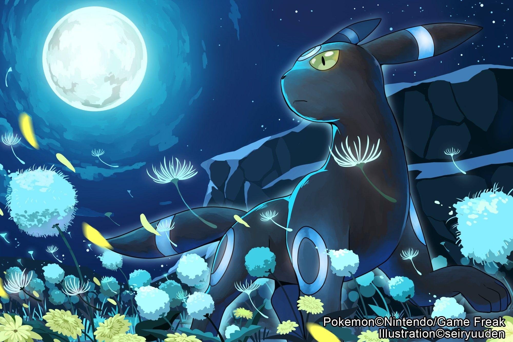 2000x1333 Umbreon and Espeon Wallpaper
