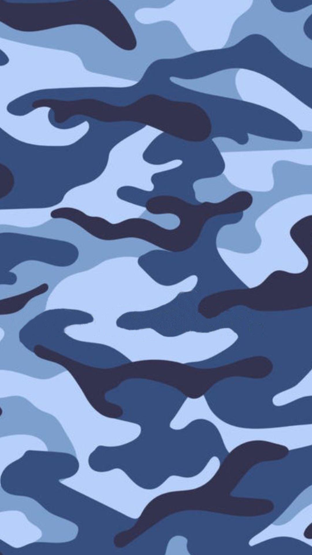 1080x1920 Blue Camouflage Wallpaper .