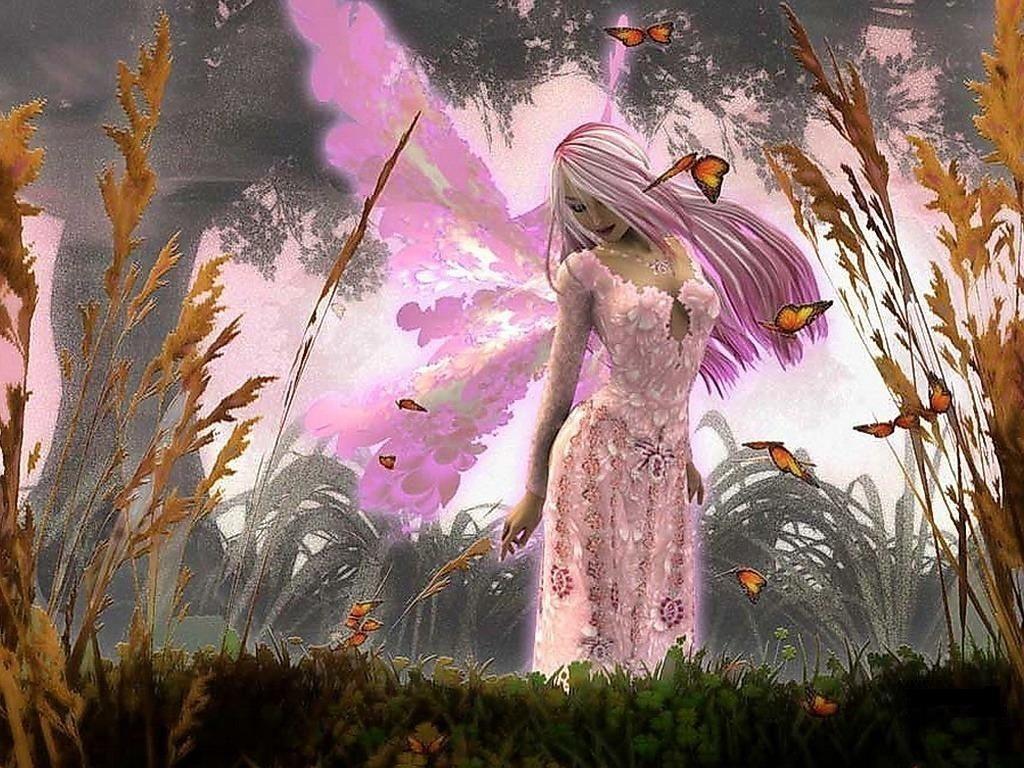 1024x768 Butterfly Fairy Wallpaper .