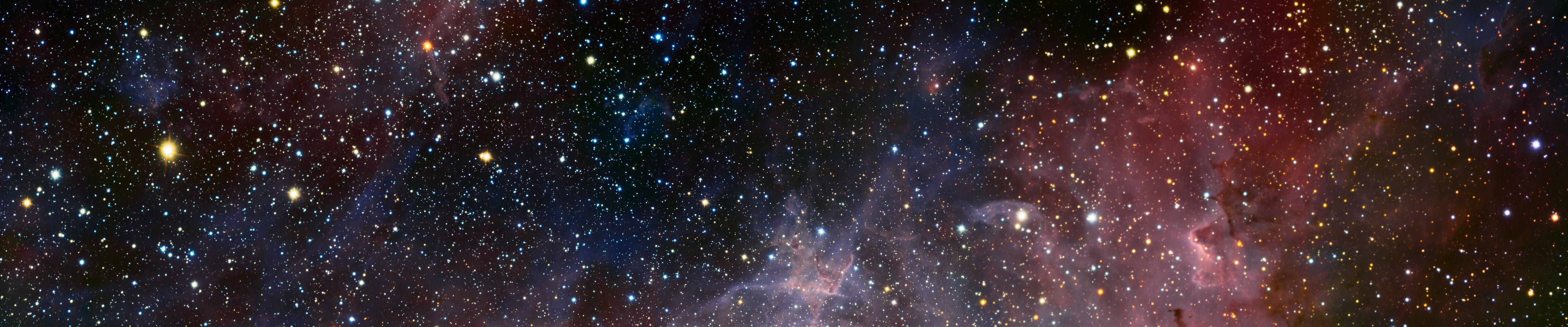 5760x1200 Milky Way Triple Monitor .