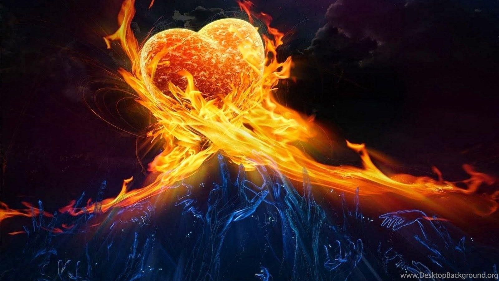 1600x900 RED FIRE HD WALLPAPERS Desktop