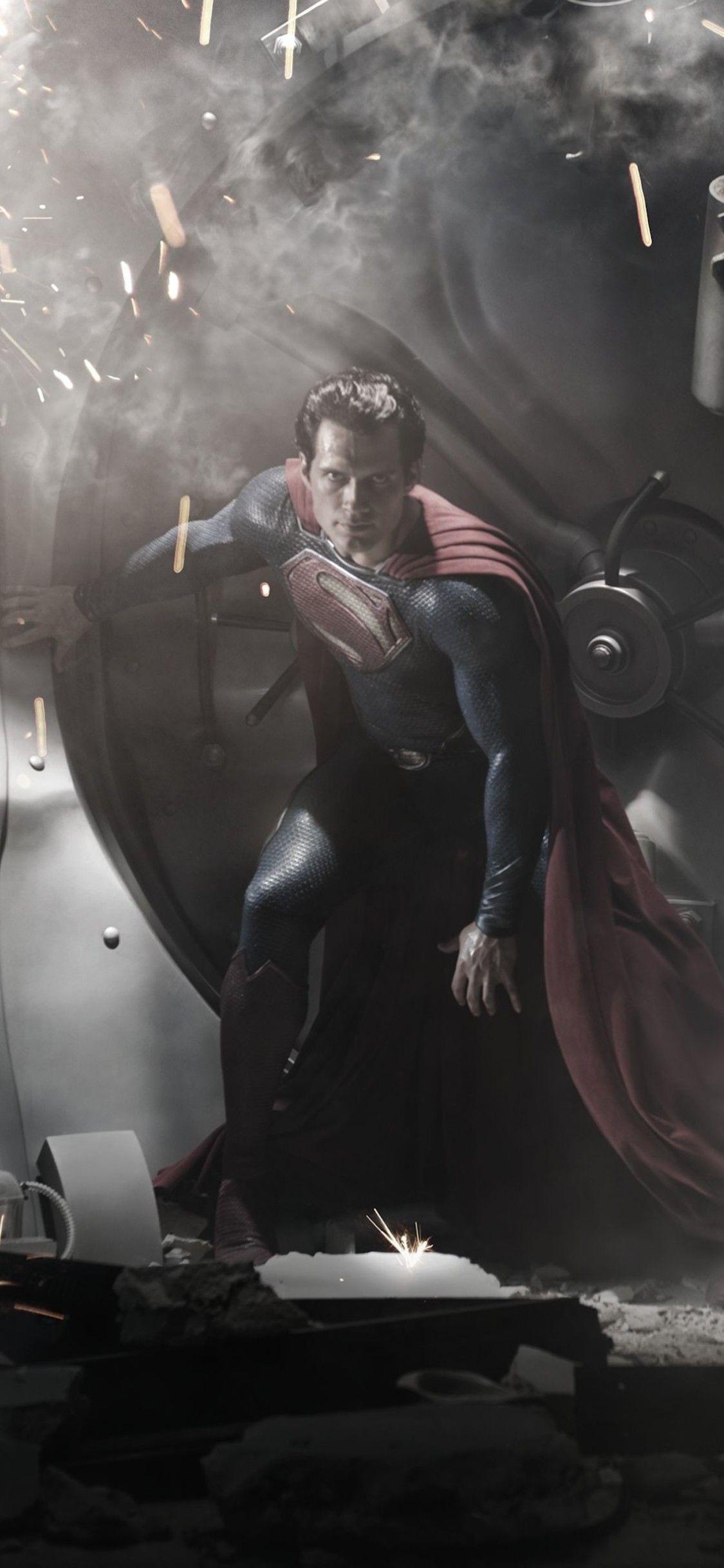 1125x2436 Man Of Steel HD iPhone Wallpaper .