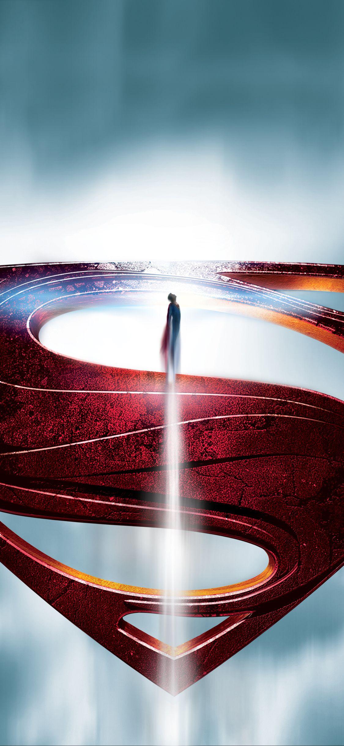 1125x2436 Man Of Steel Movie Poster .