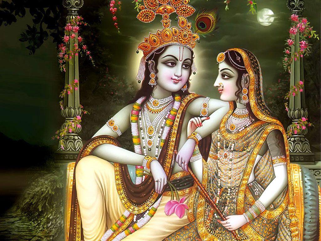 1024x768 Radha Krishna HD Wallpaper