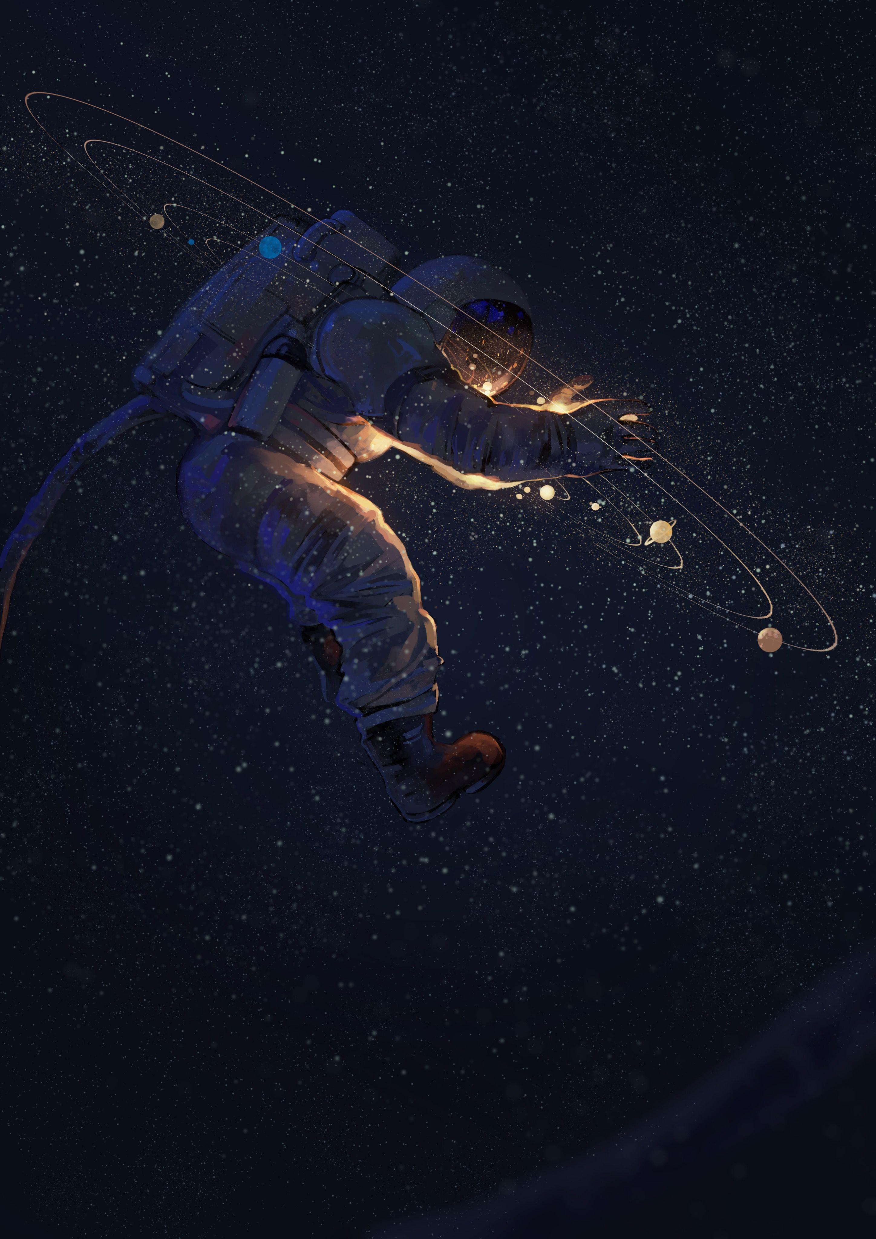 2896x4096 韩一杰的照片 - 微相册. Hanyijie artist. Astronauts