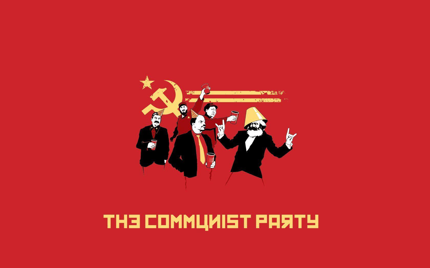 1680x1050 Communist party hammer and sickle .