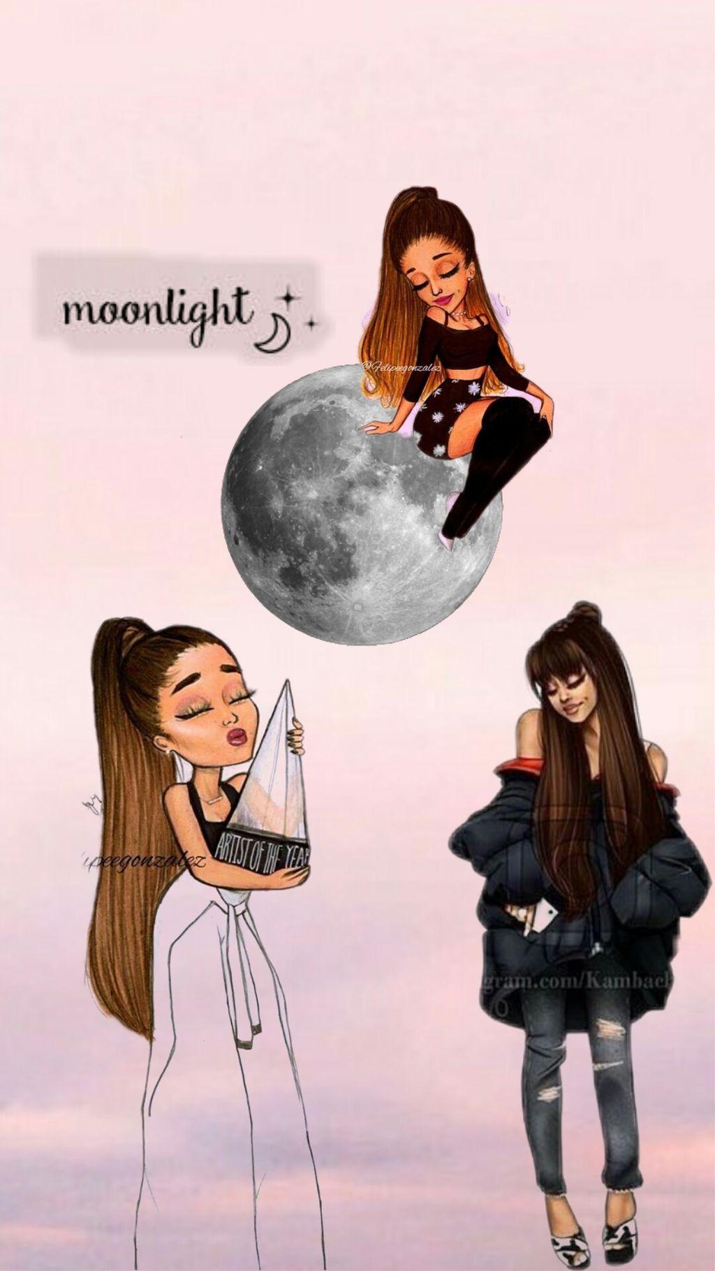 1024x1820 Aesthetic Ariana Grande Cartoon