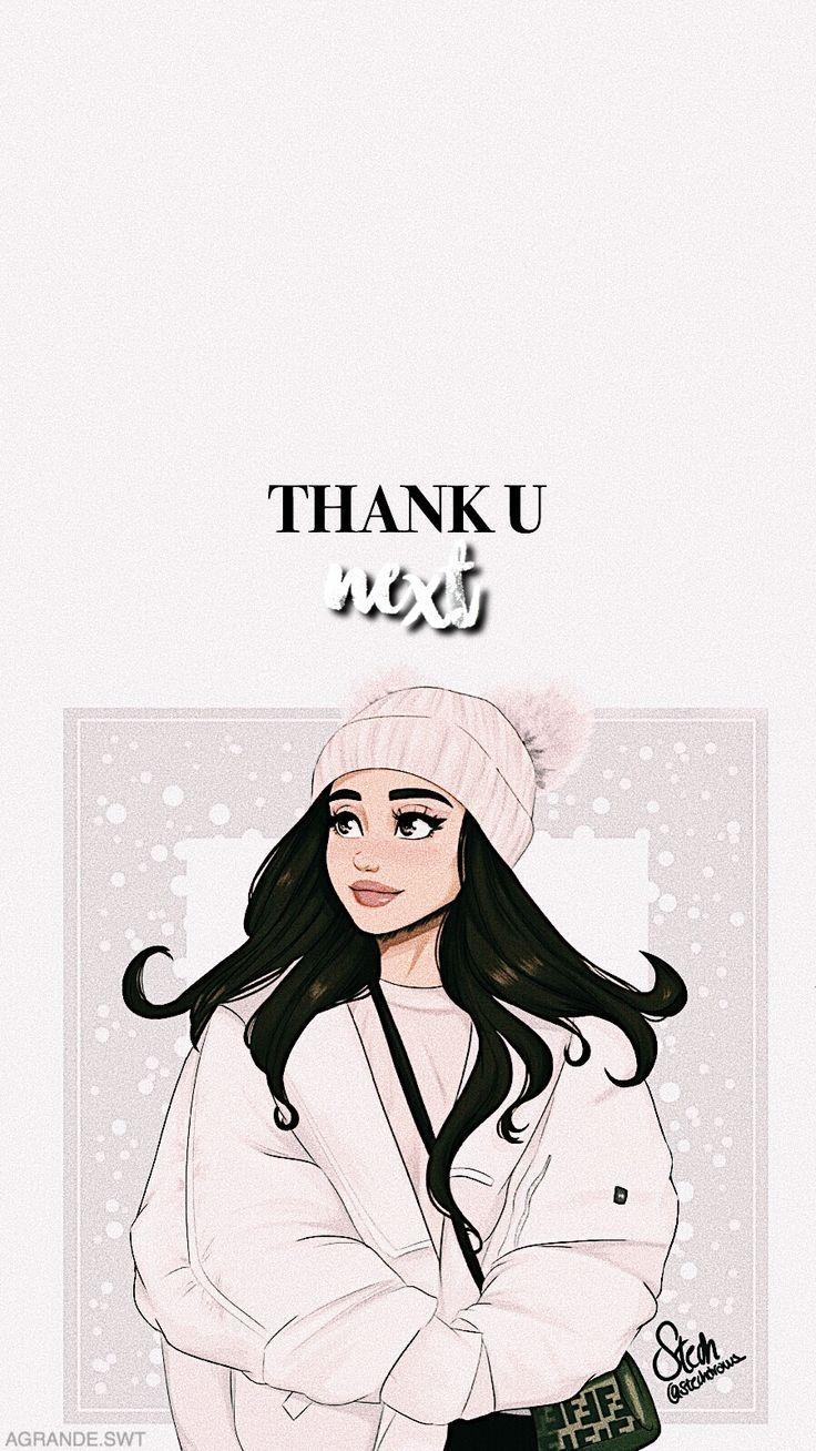 736x1308 Ariana Grande Cartoon Wallpaper
