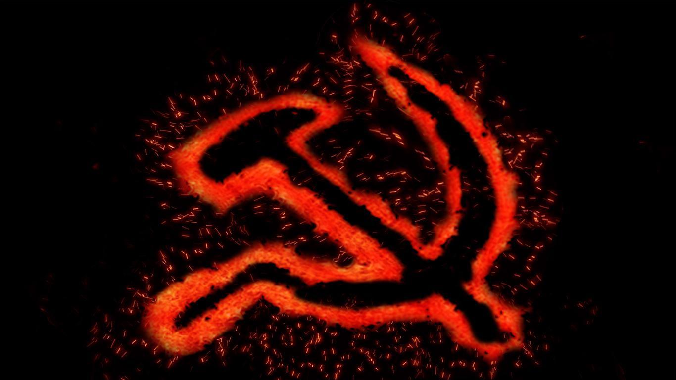 1366x768 hammer and sickle