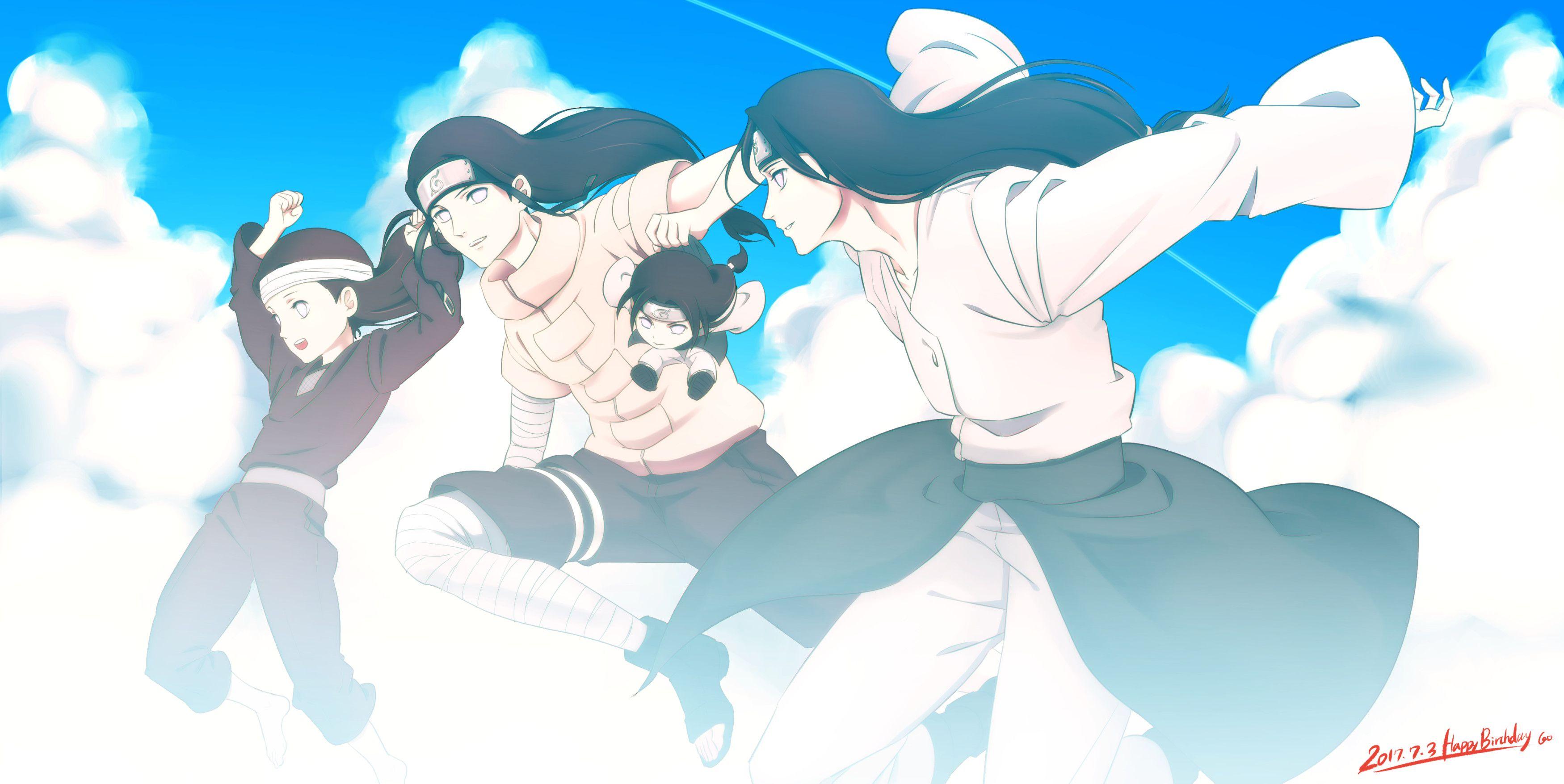 3500x1755 Hanabi Hyuga Wallpaper