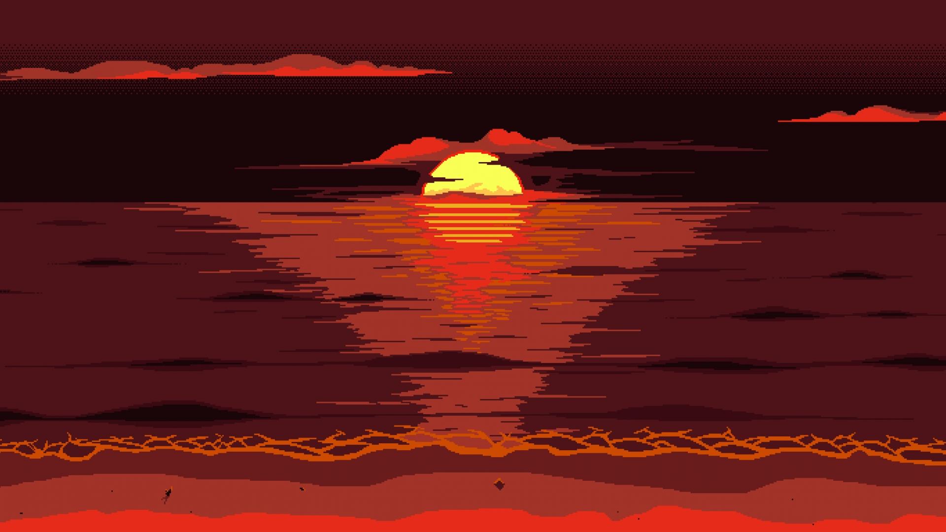 1920x1080 Pixel Art Aesthetic Wallpaper .