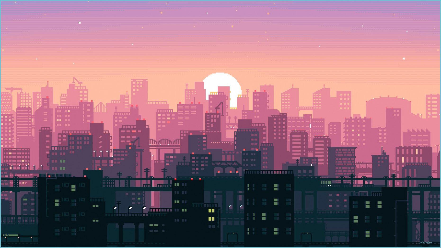 1862x1047 Aesthetic Pixel Art Wallpaper .
