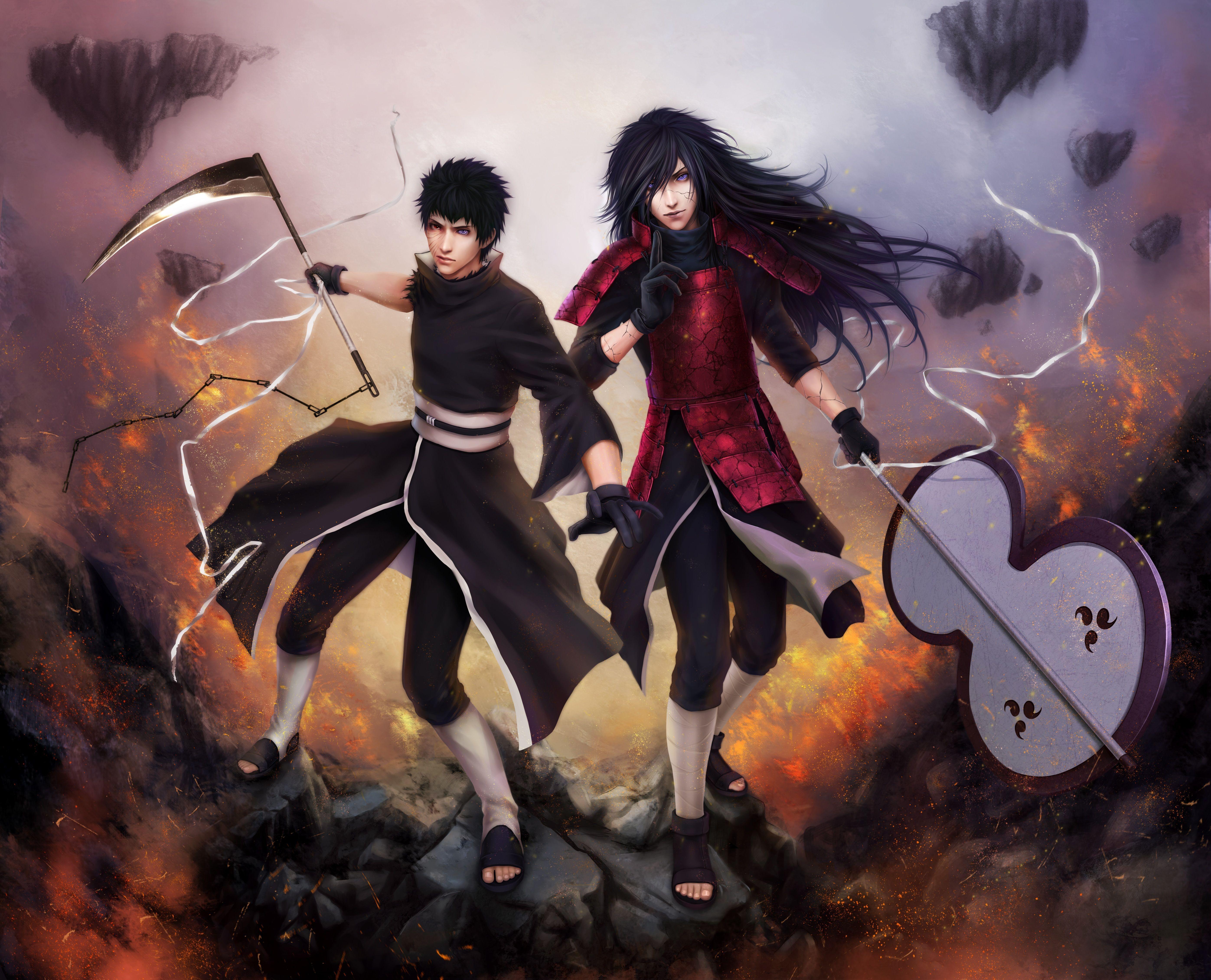 5586x4520 Obito Uchiha, Madara Uchiha .