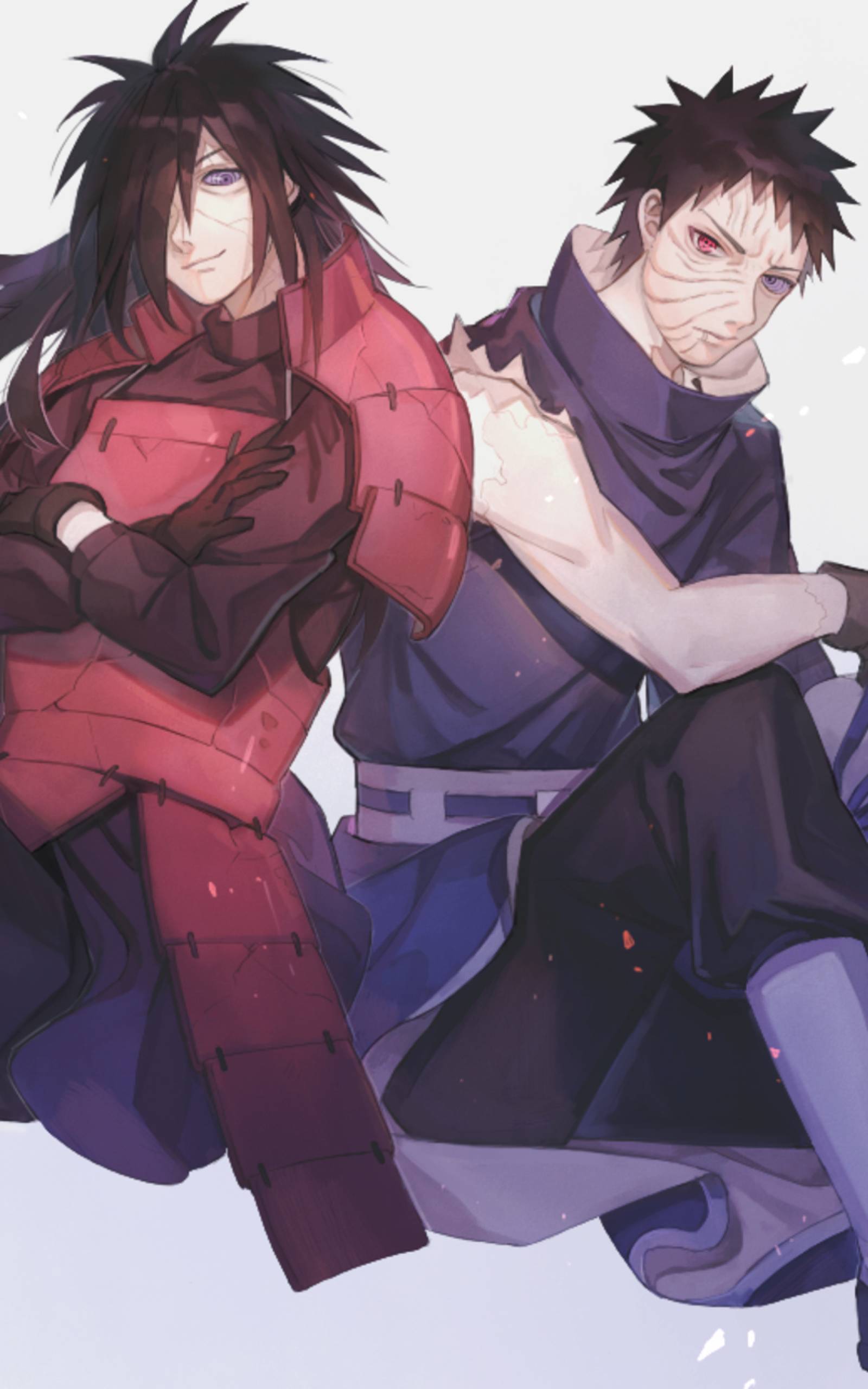 1600x2560 Madara and Obito Uchiha .