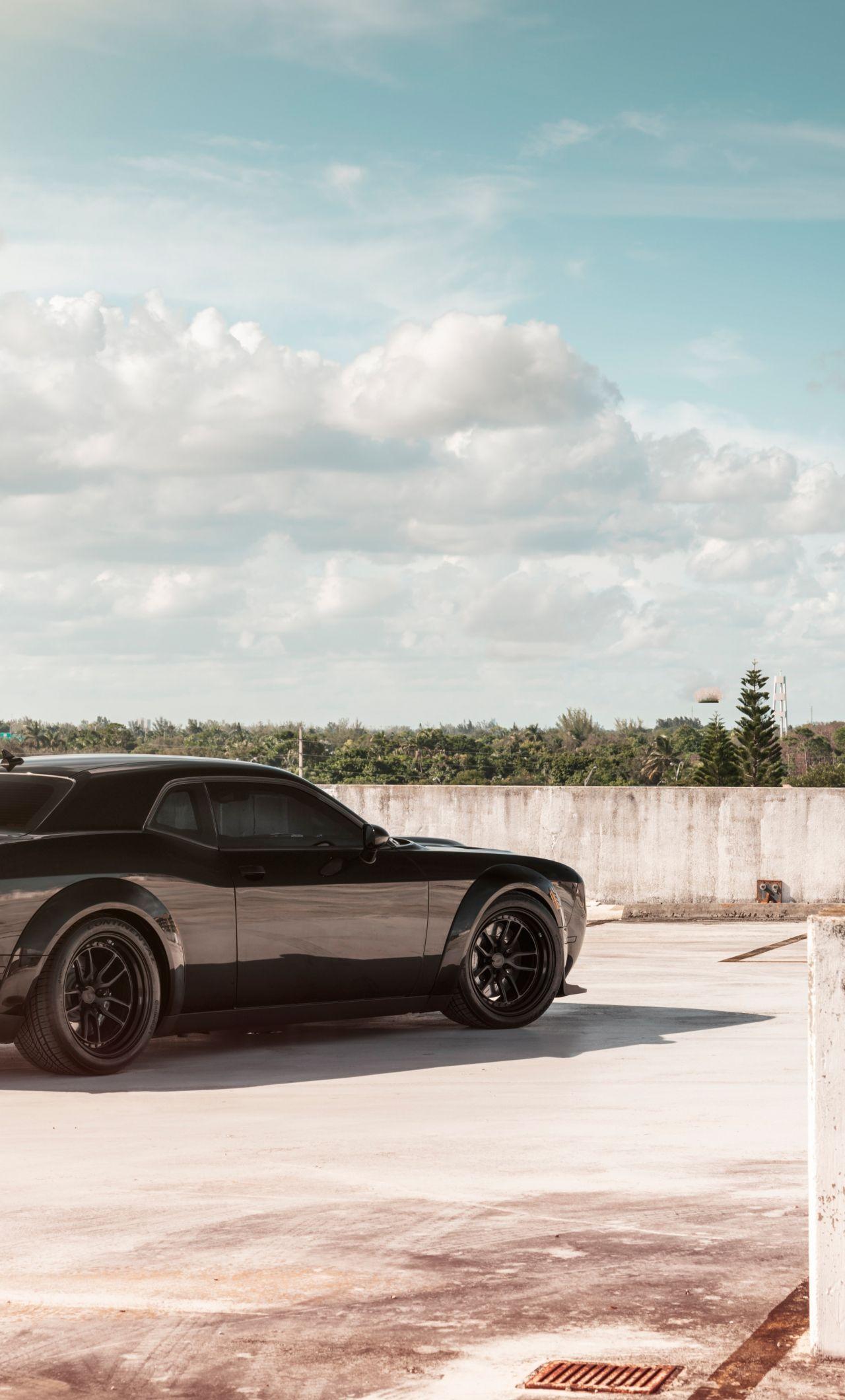 1280x2120 dodge challenger srt, muscle car, 2019 .