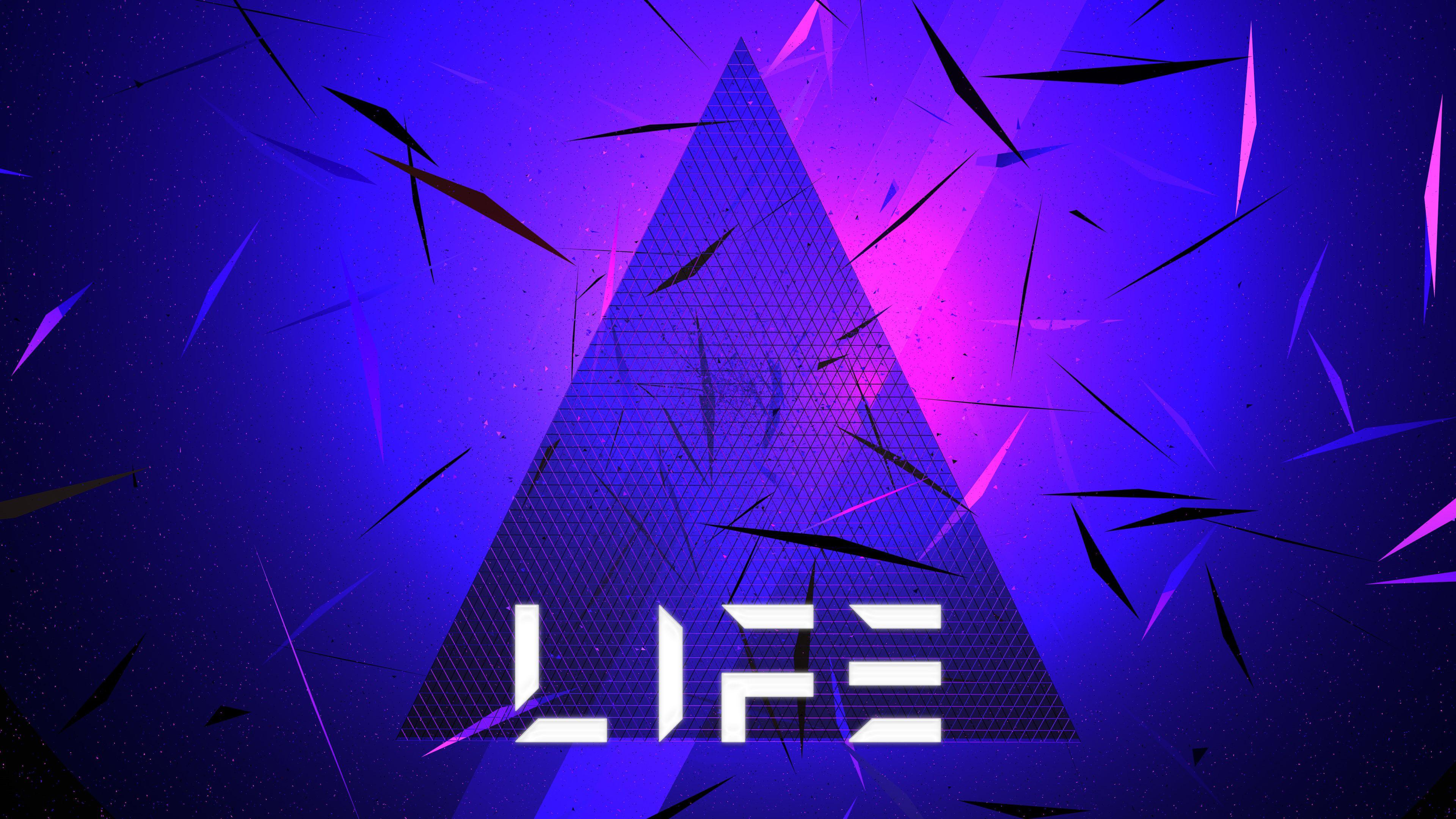 3840x2160 Wallpaper 4k Triangle Abstract Life .