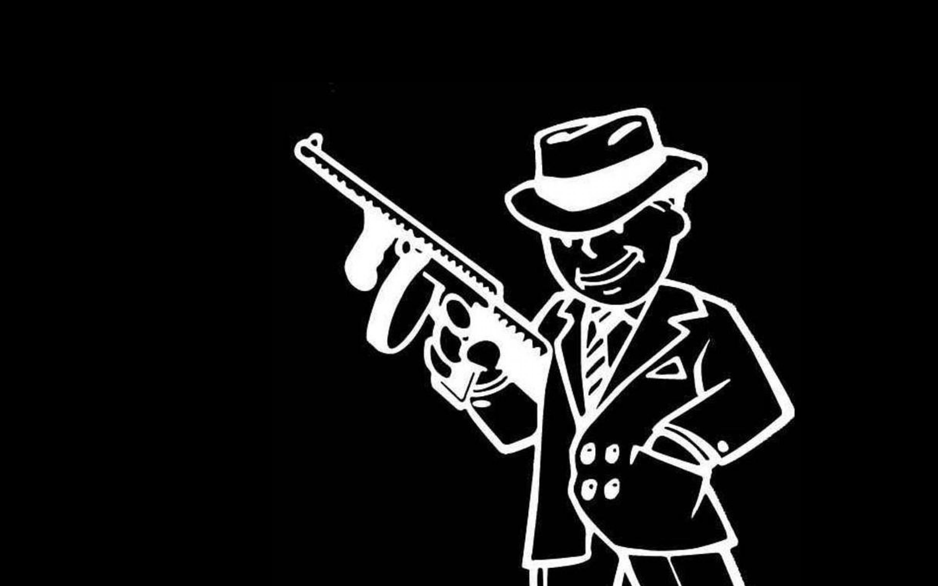 3840x2400 Cool Cartoon Gangster Wallpaper