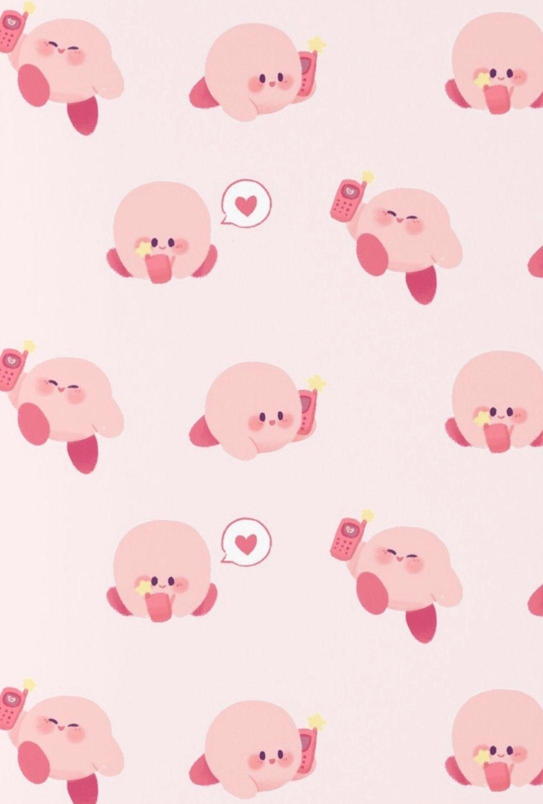 1087x1609 Kirby Phone Wallpaper