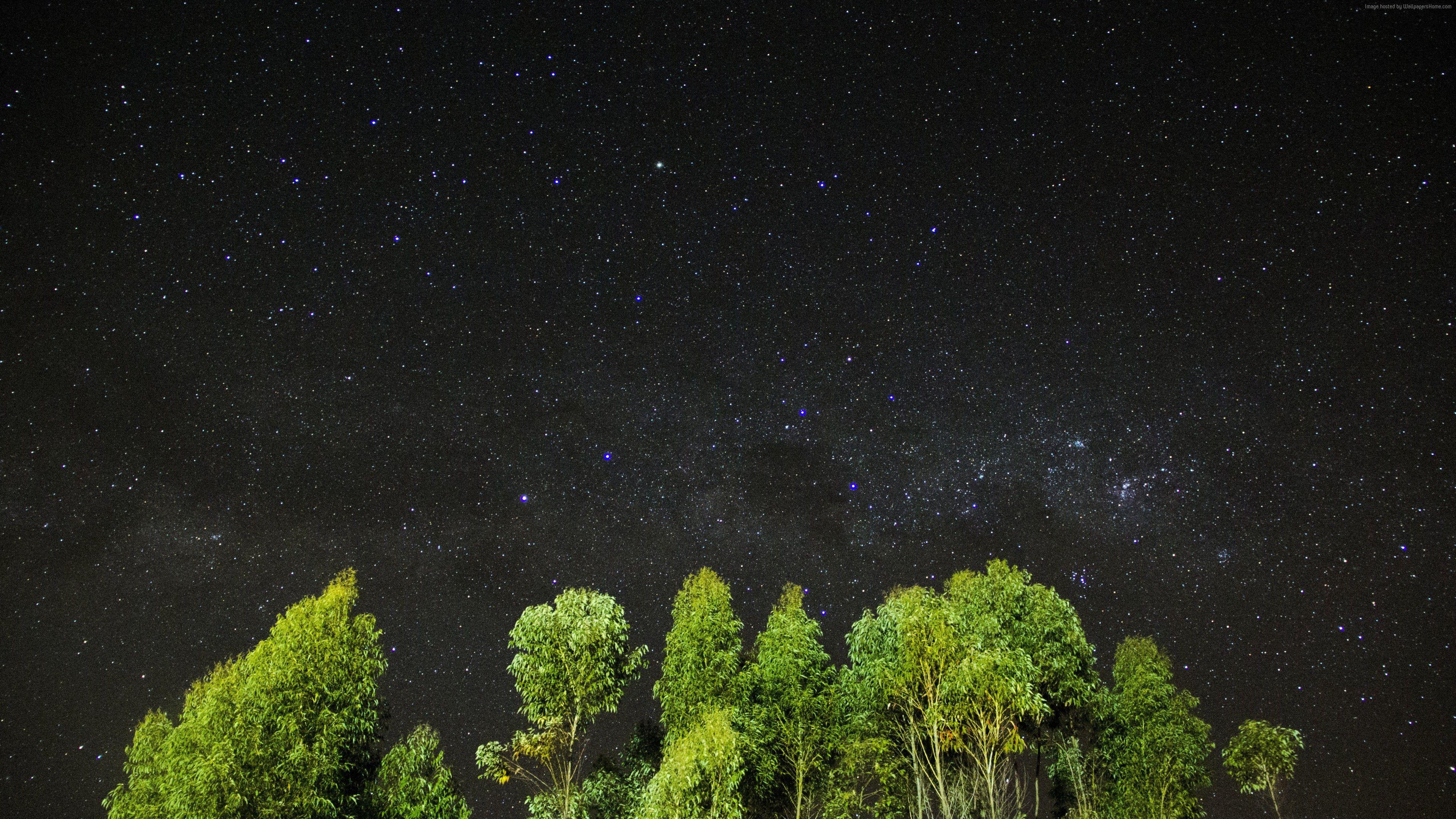 3840x2160 4K Nature Wallpaper Night Sky .line.