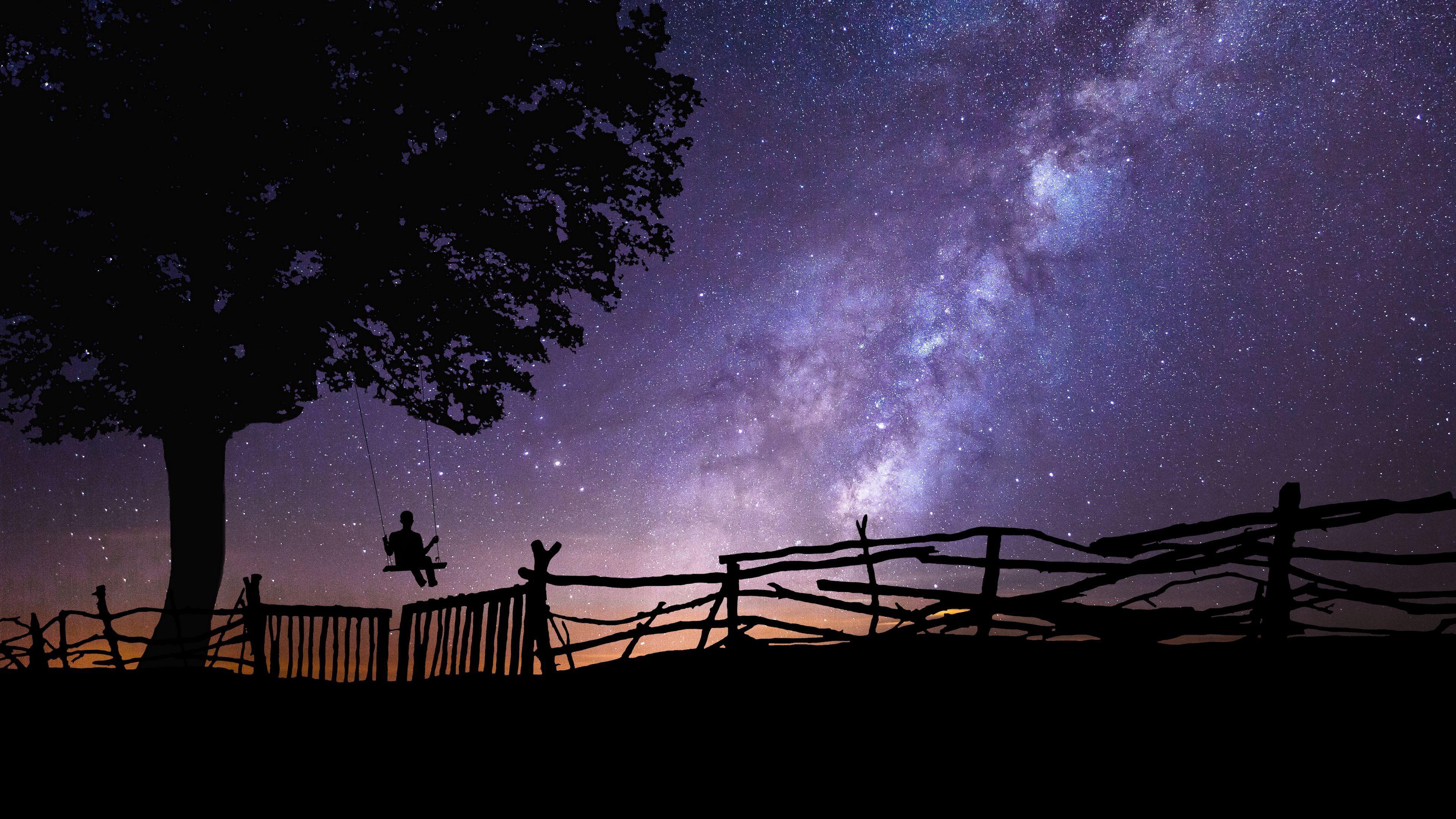 3840x2160 Starry sky Wallpaper