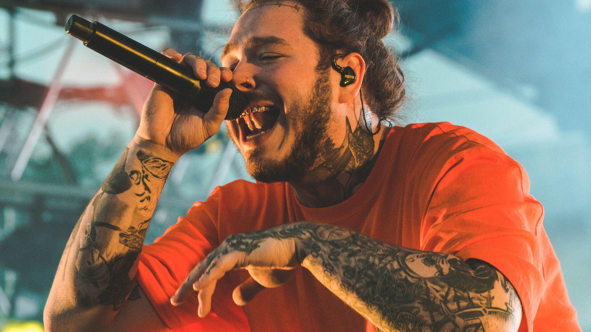 1920x1080 Post Malone Performing Live 4k Laptop .