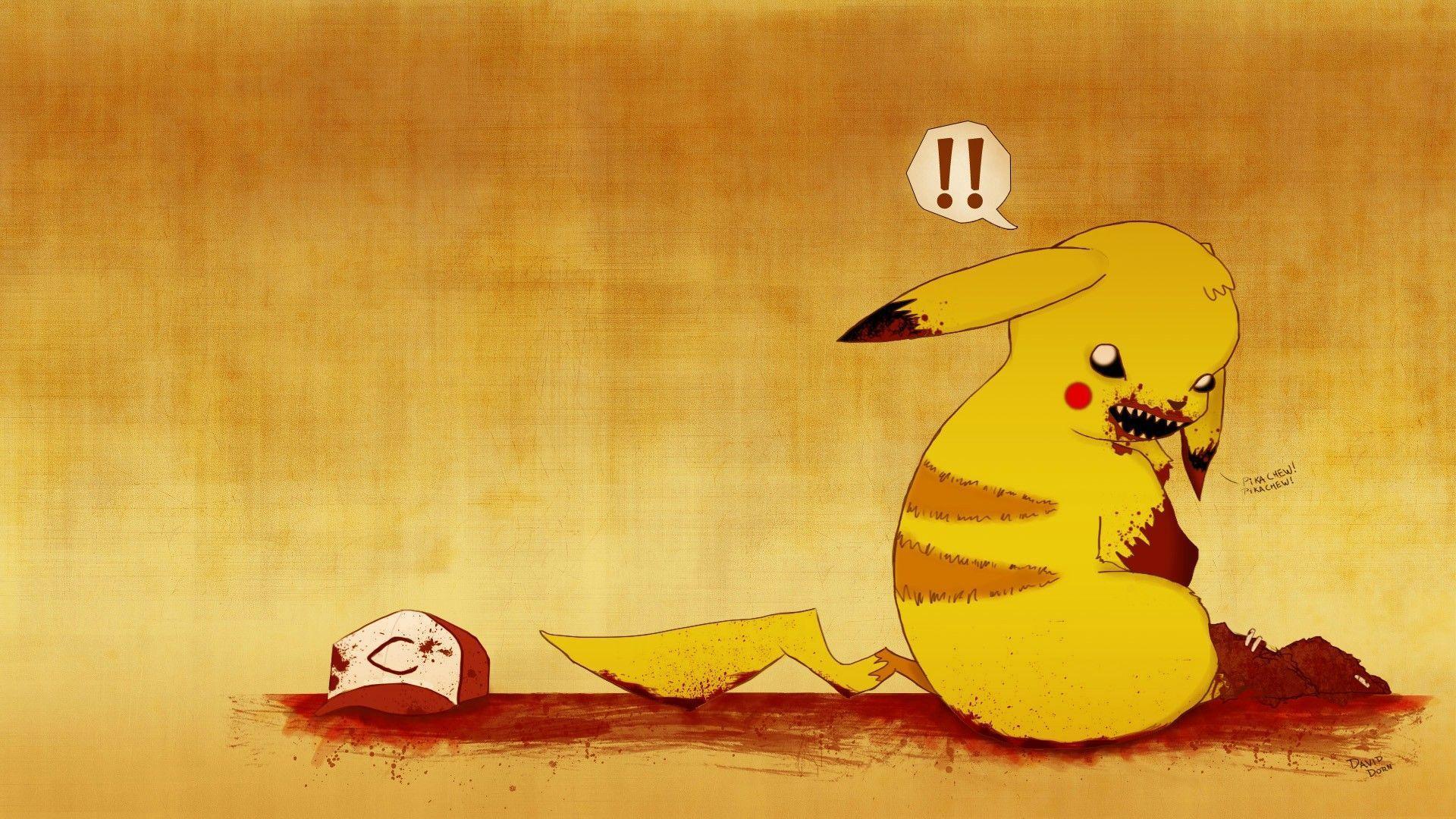1920x1080 Evil Pikachu Wallpaper