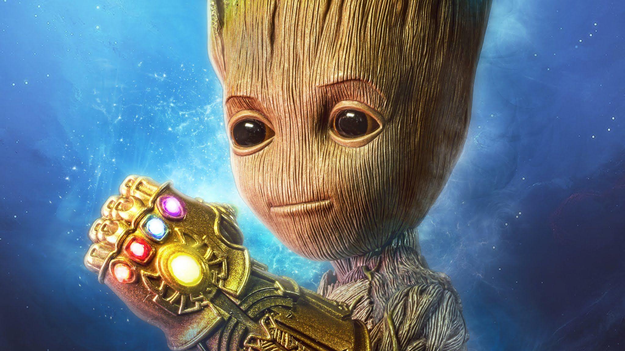 2048x1152 Baby Groot Gauntletxfxwallpaper.