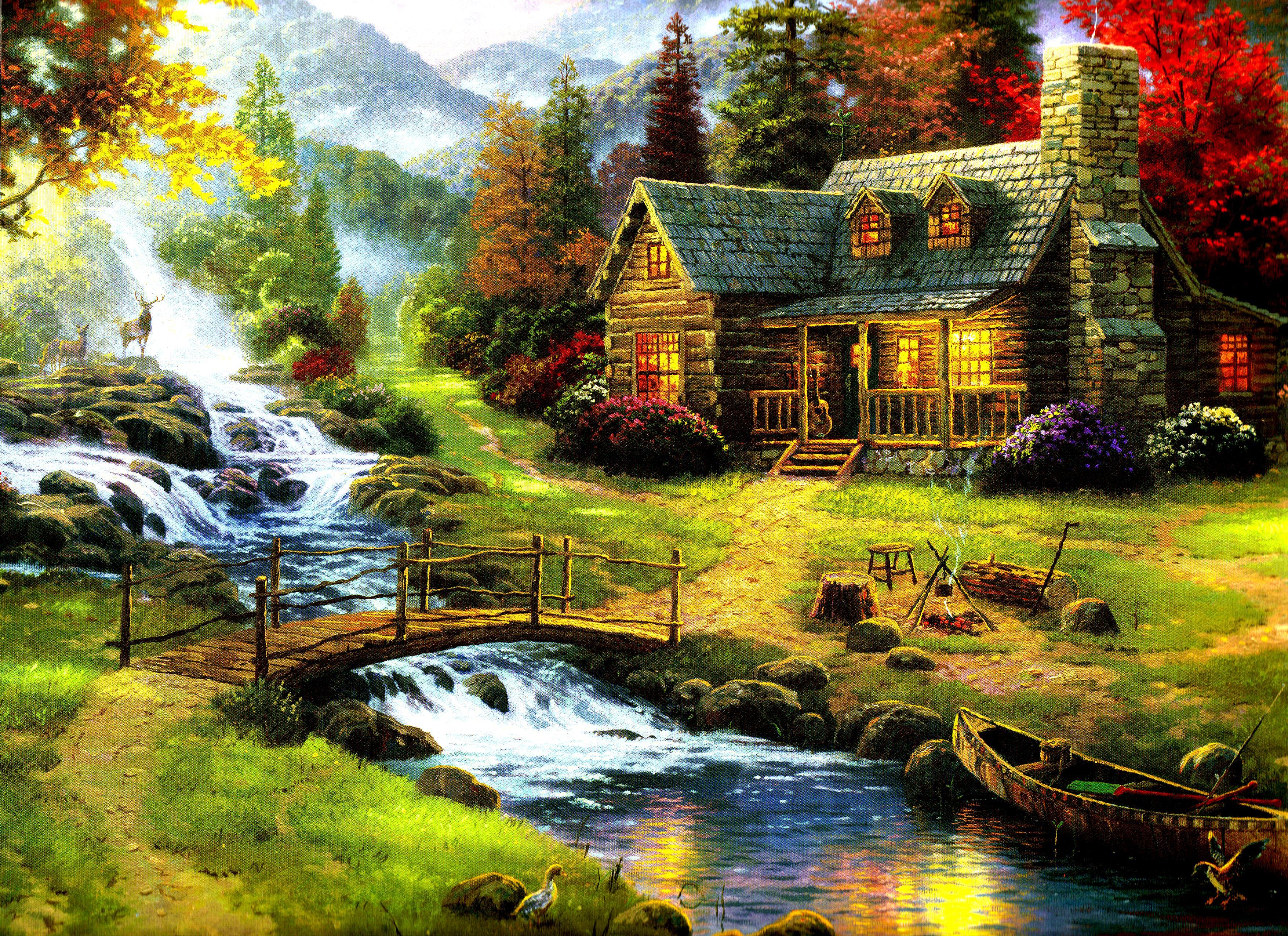 3510x2550 Forest Background For Home Free Download