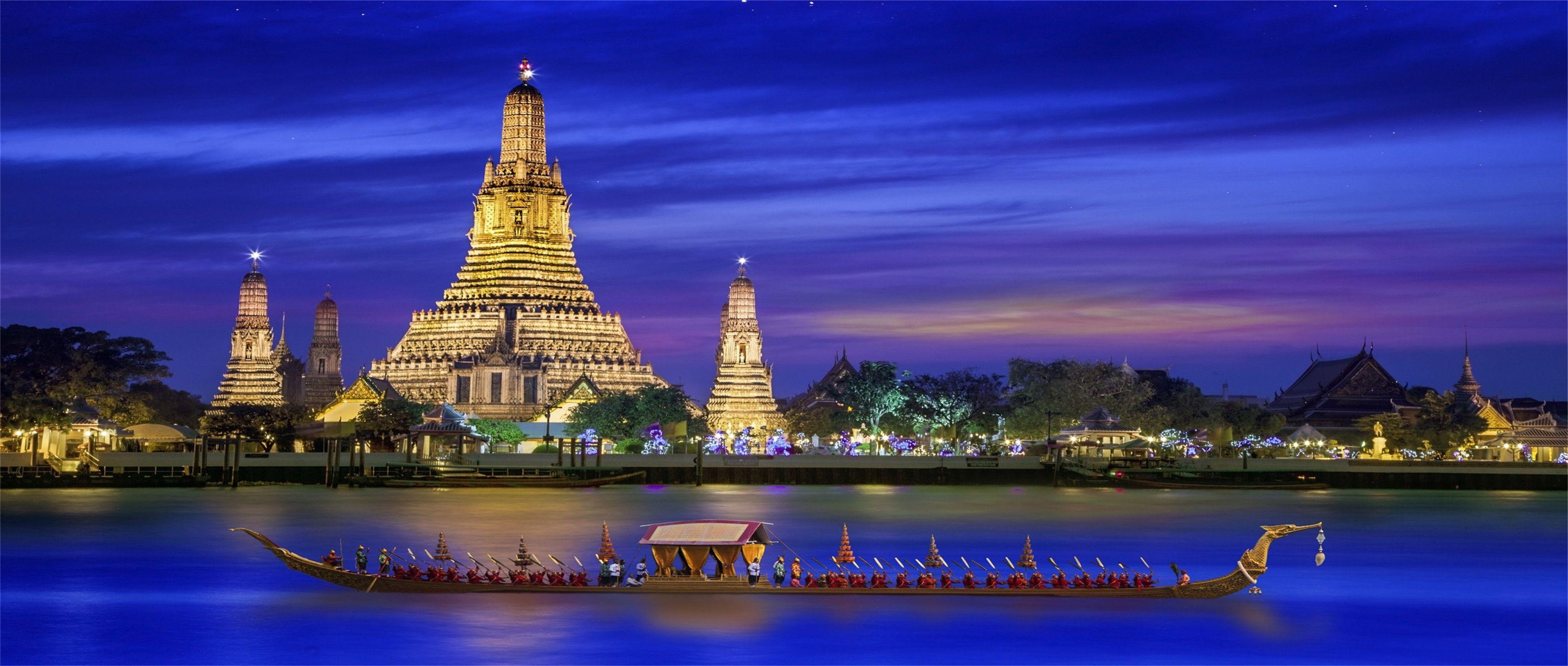 3500x1488 Bangkok Background HD .