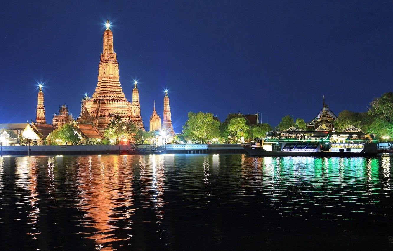 1332x850 Wallpaper water, night, the city .
