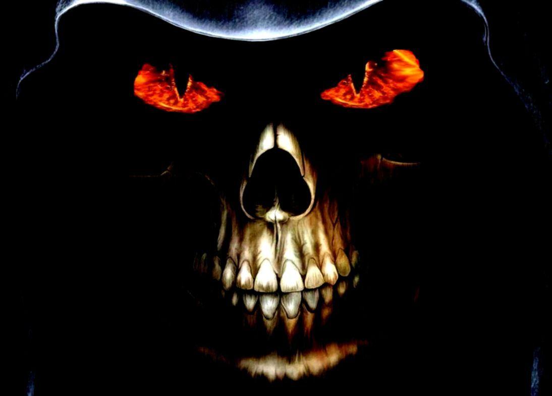 1094x786 Free 3D Skull Wallpaper .