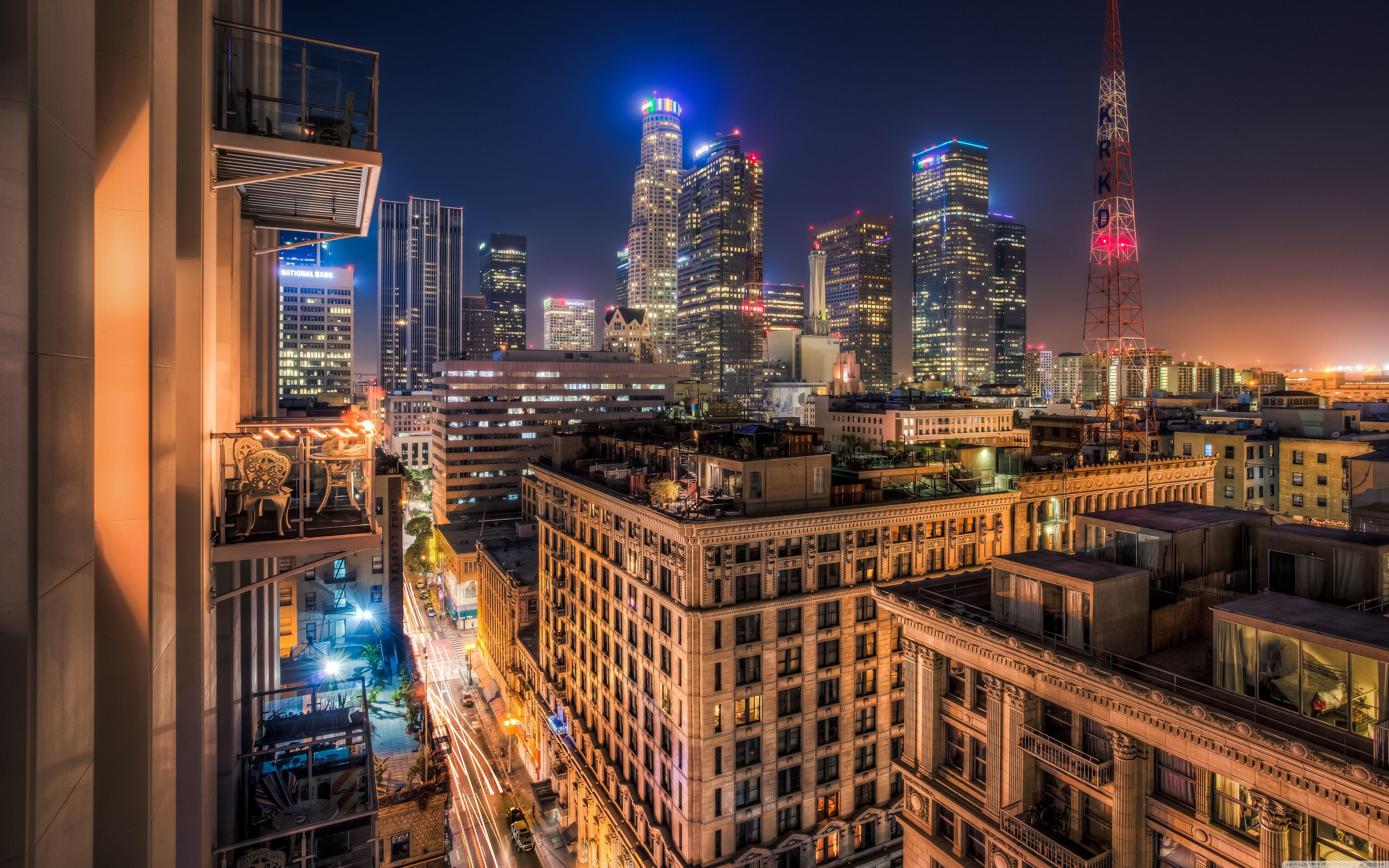 5120x3200 Los Angeles At Night Ultra HD Desktop .
