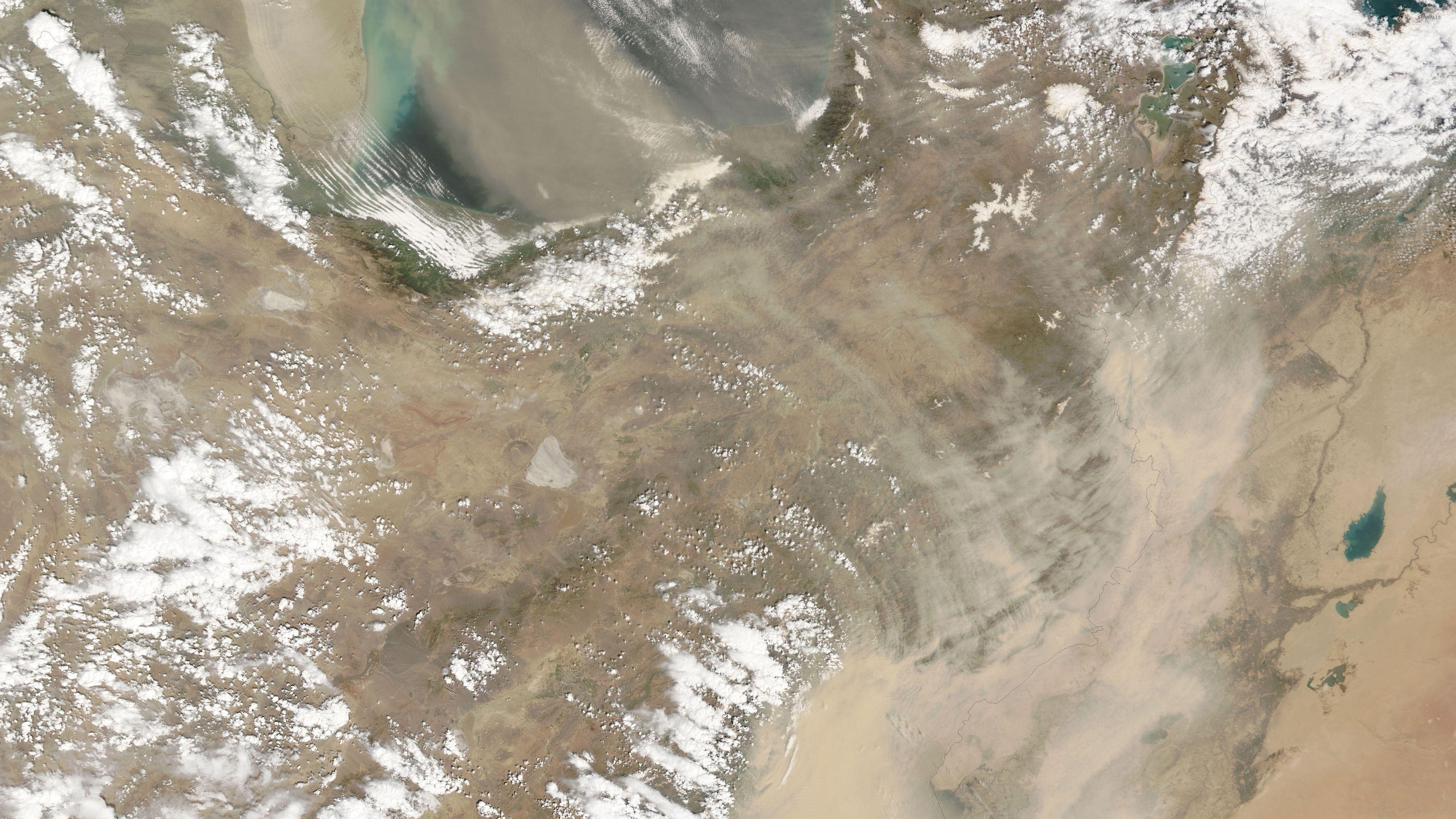 3840x2160 Dust storm in the Middle East wallpaper wallpaper