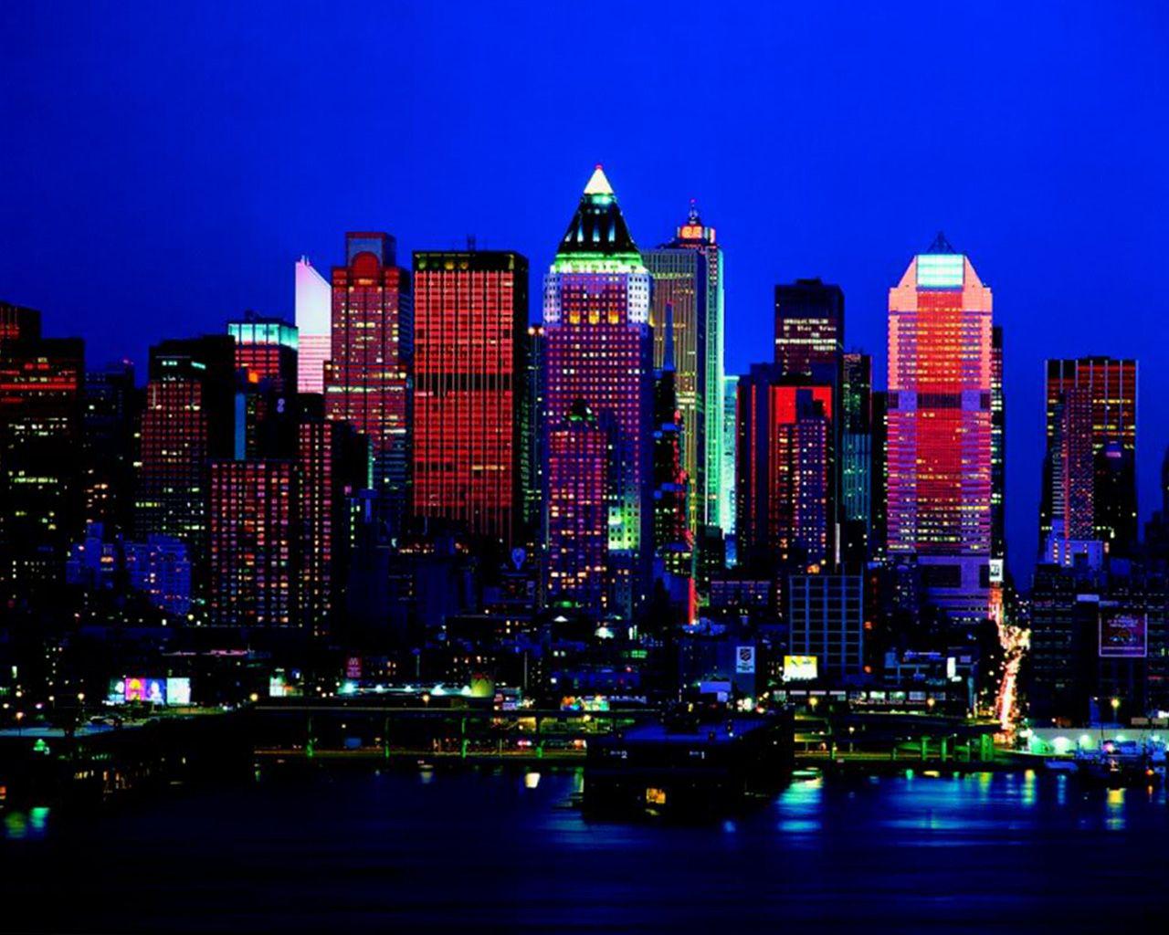 1280x1024 City Skyline Wallpaper .