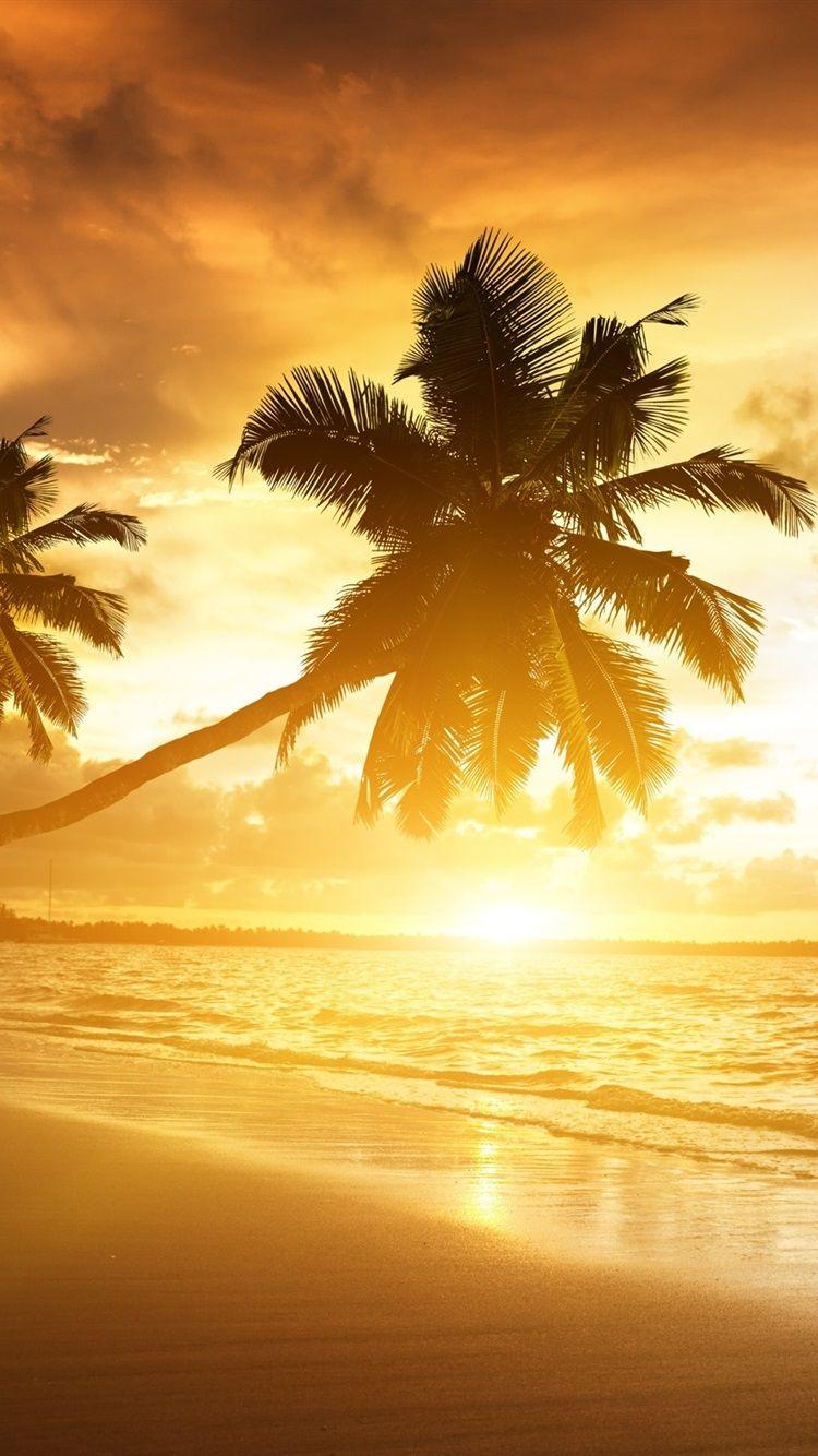 750x1334 Beach Sunrise iPhone