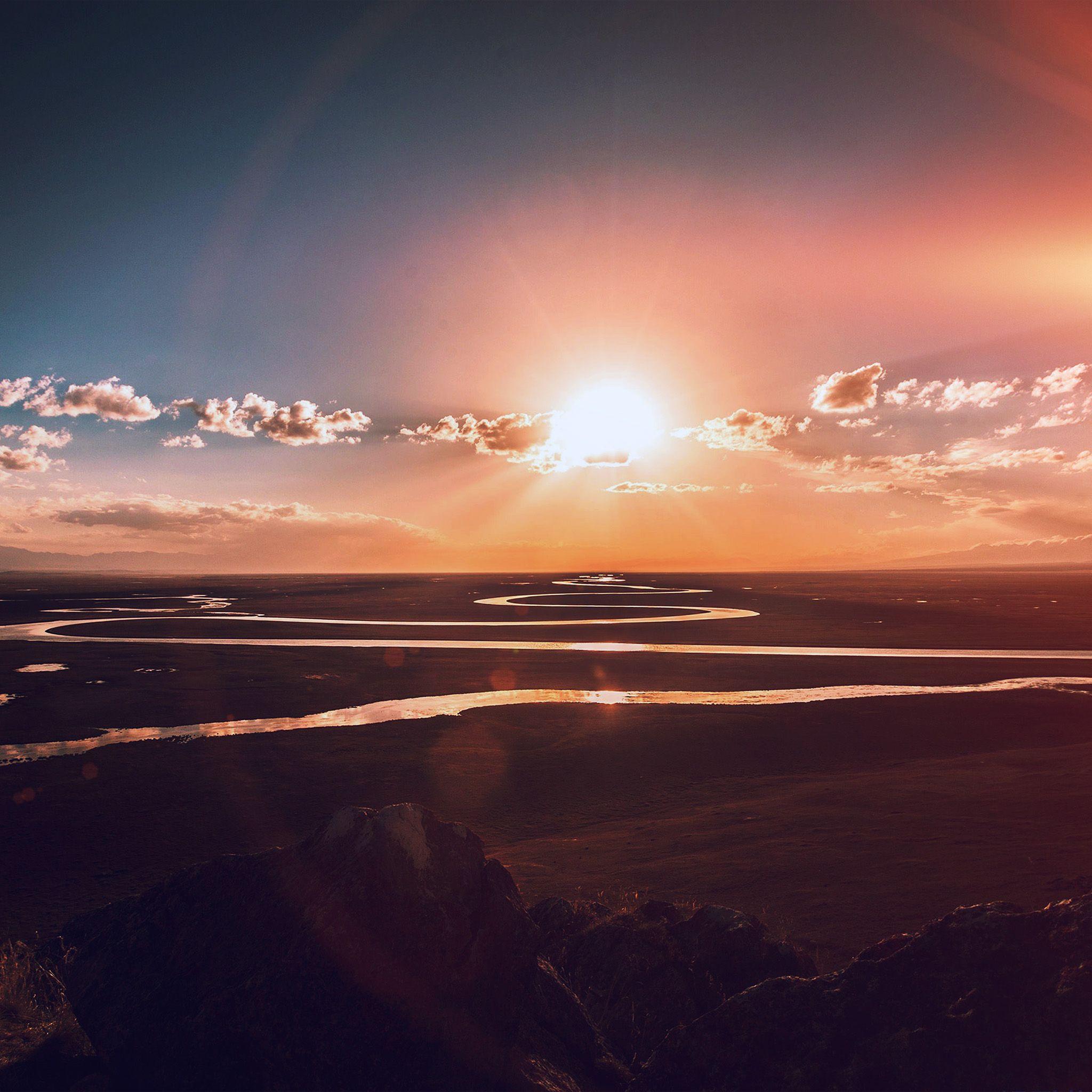 2048x2048 Sunrise wallpaper for iPhone and