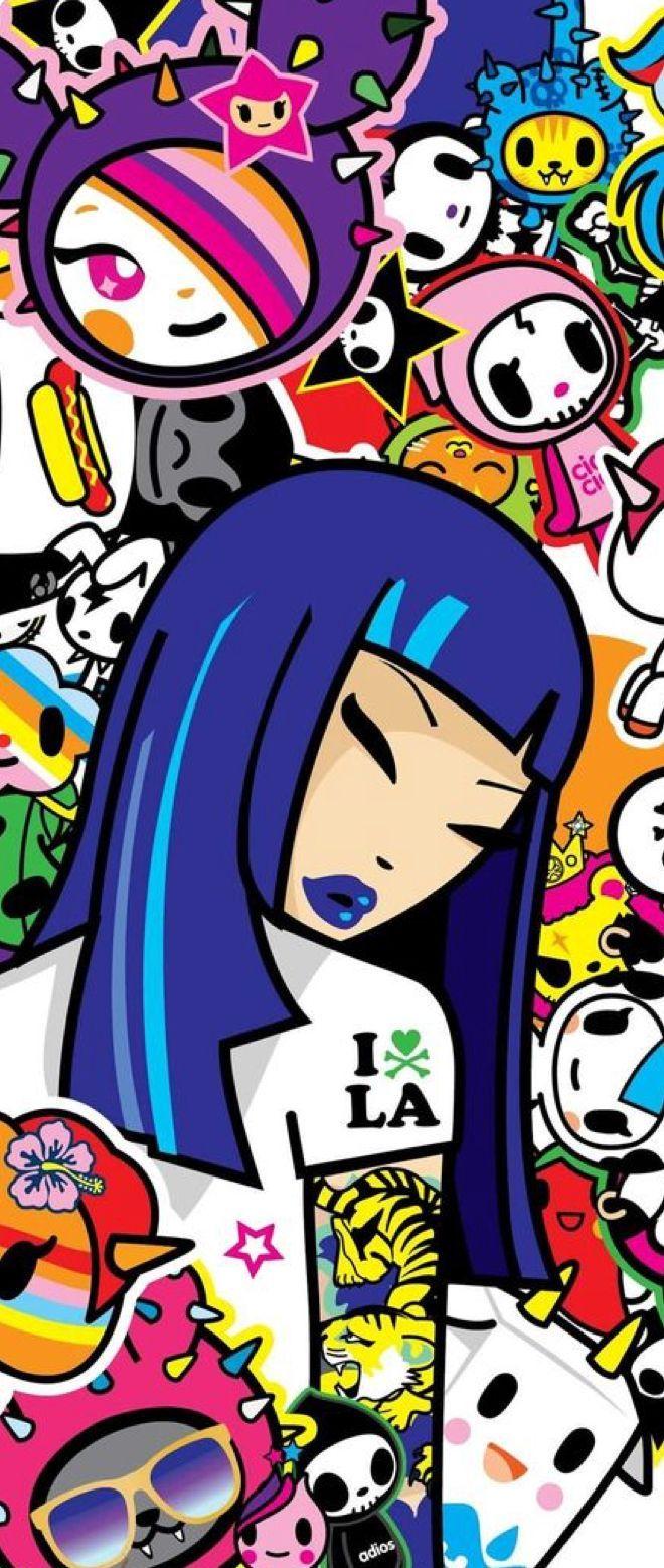 660x1558 Tokidoki. Pop art wallpaper .