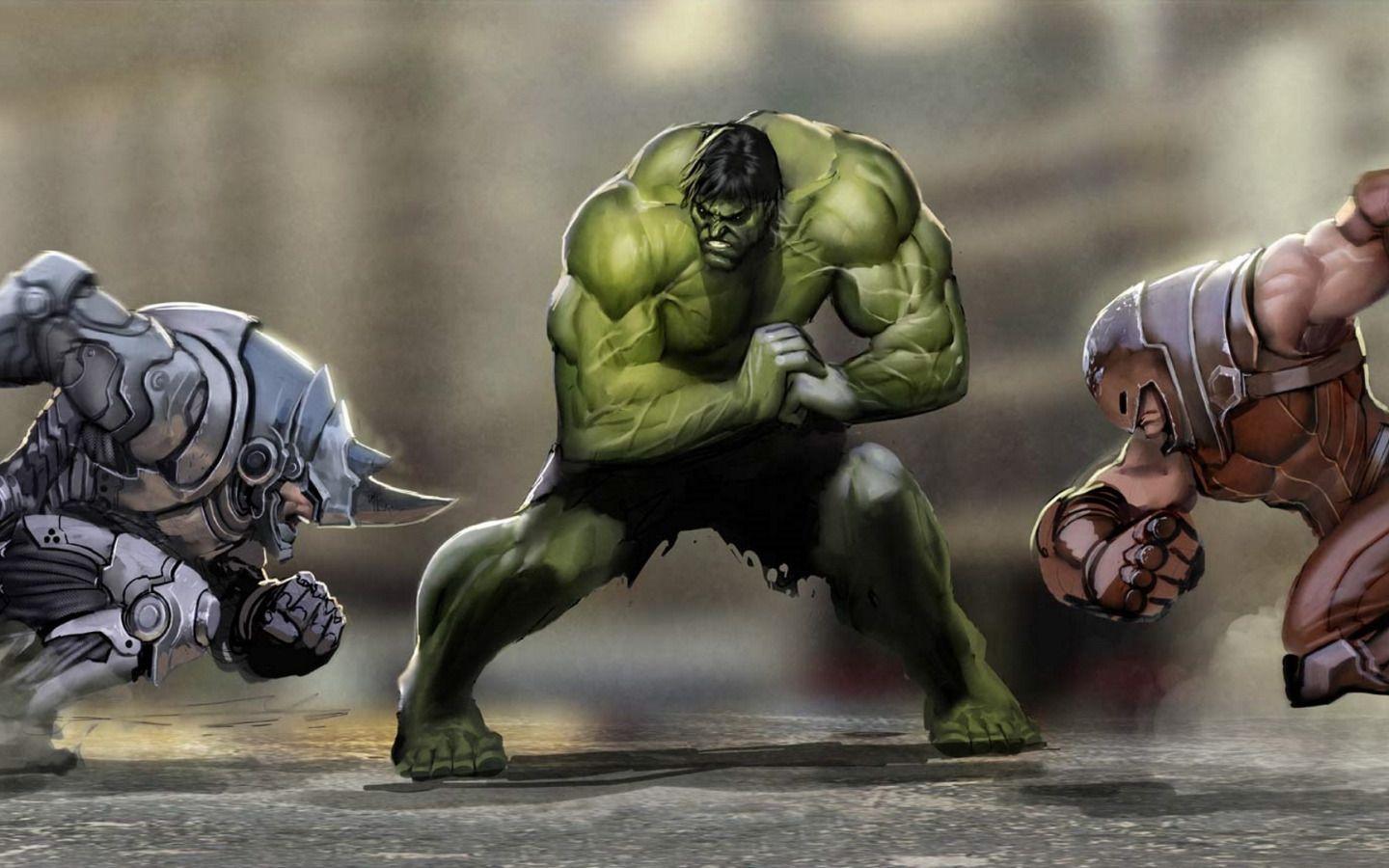 1440x900 Download wallpaper battle, Hulk, Hulk .