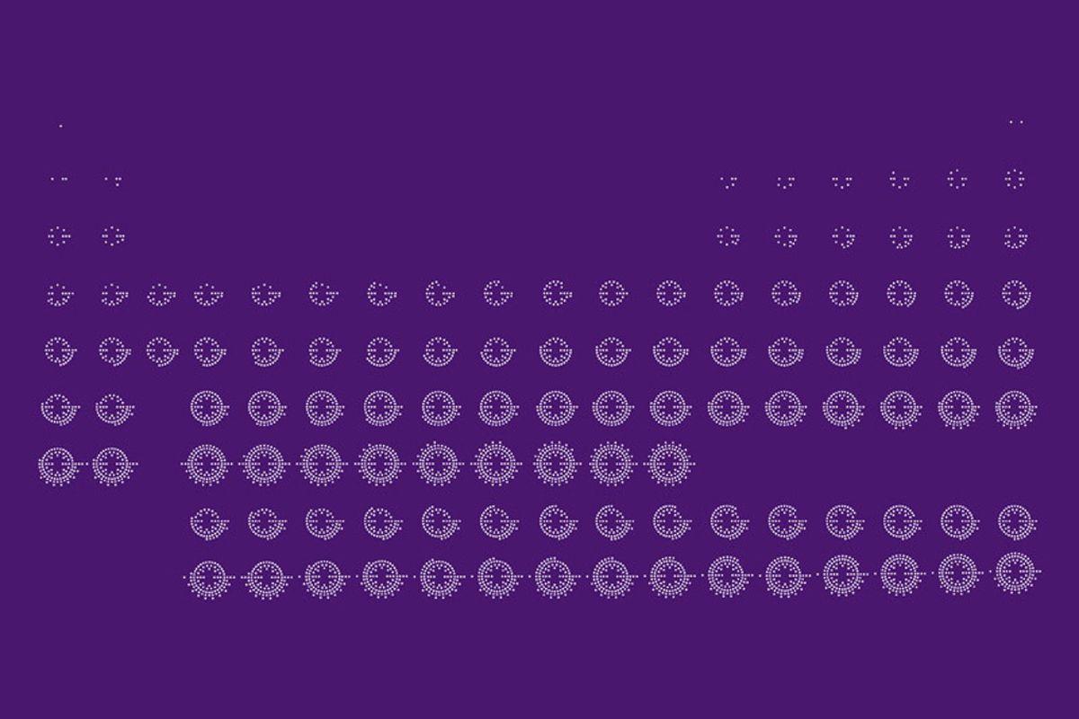 1200x800 Beautiful, minimalist periodic table .